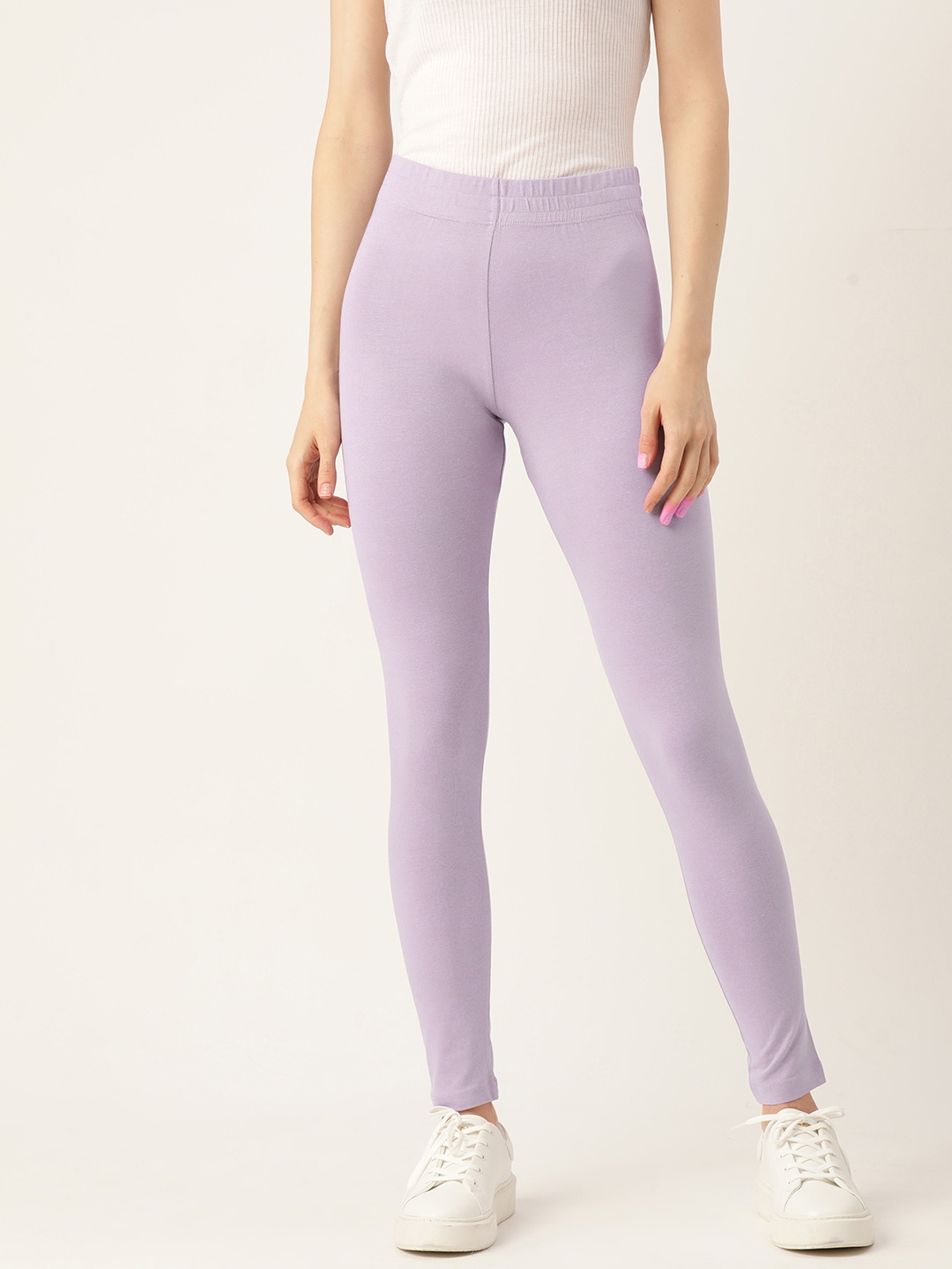 

DressBerry Ankle Length Leggings, Lavender