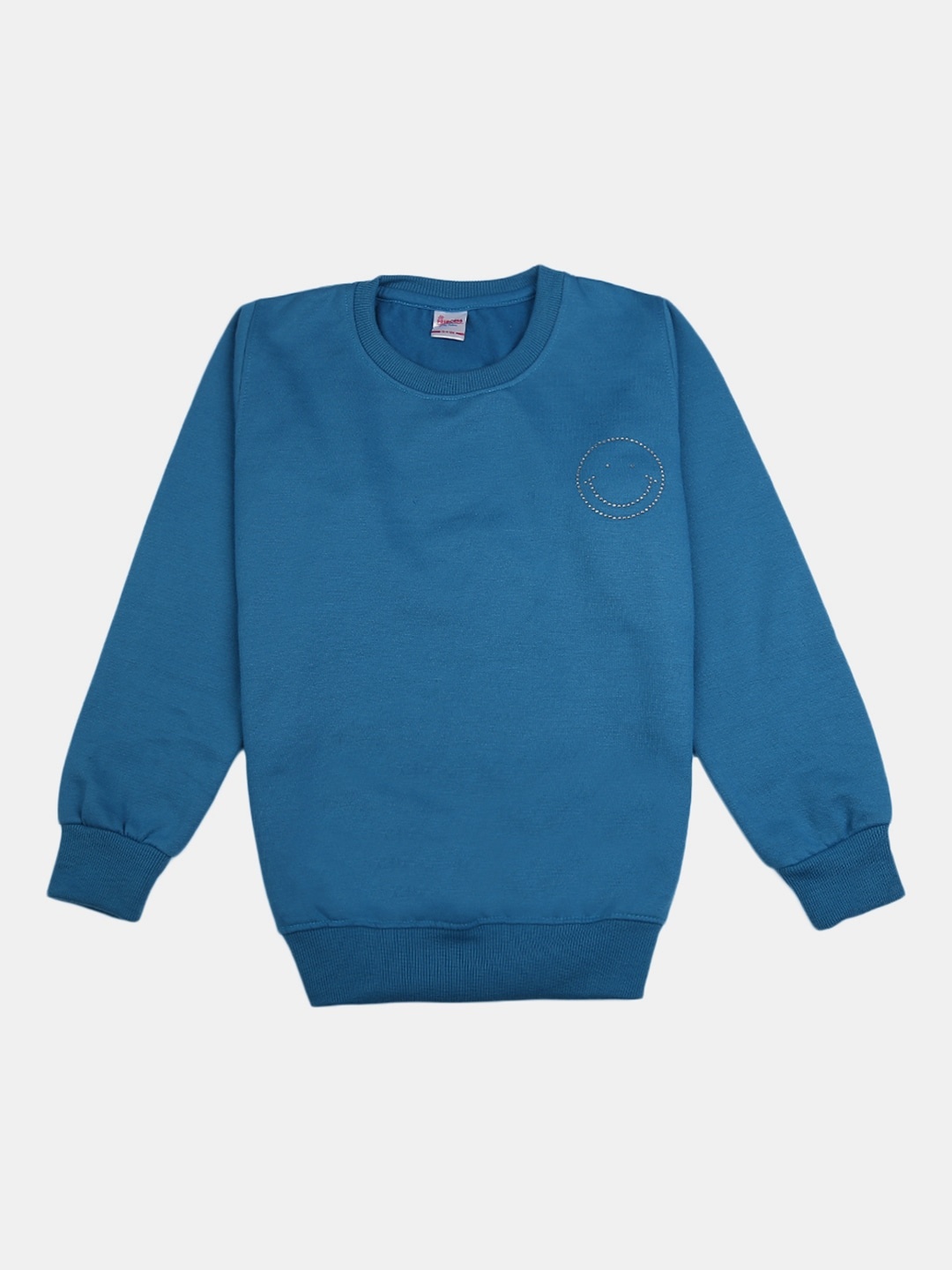 

V-Mart Girls Round Neck Fleece Sweatshirt, Green
