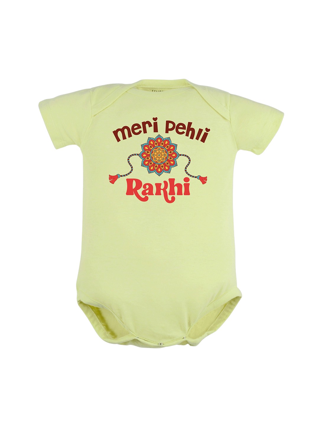 

FFLIRTYGO Infants Kids Typography Printed Pure Cotton Bodysuit, Green