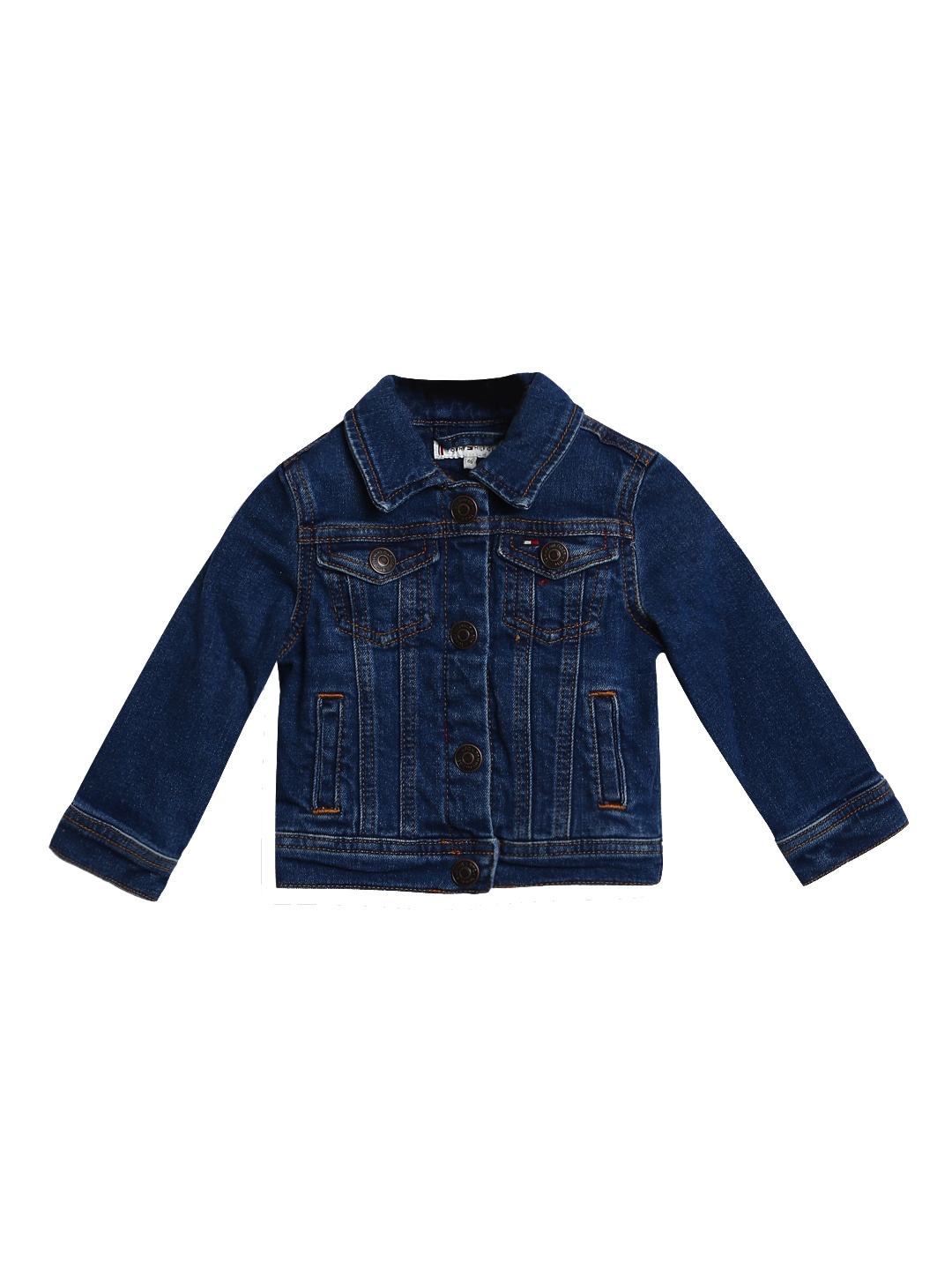 

Tommy Hilfiger Girls Washed Denim Jacket, Blue