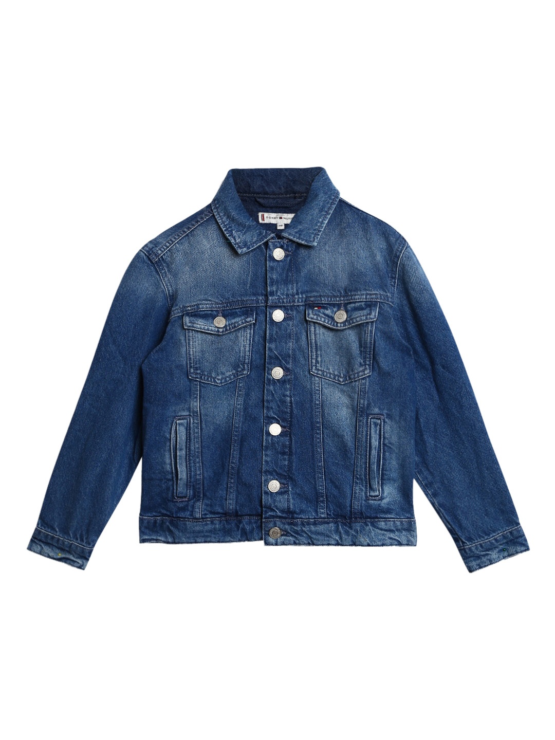 

Tommy Hilfiger Boys Washed Denim Jacket, Blue