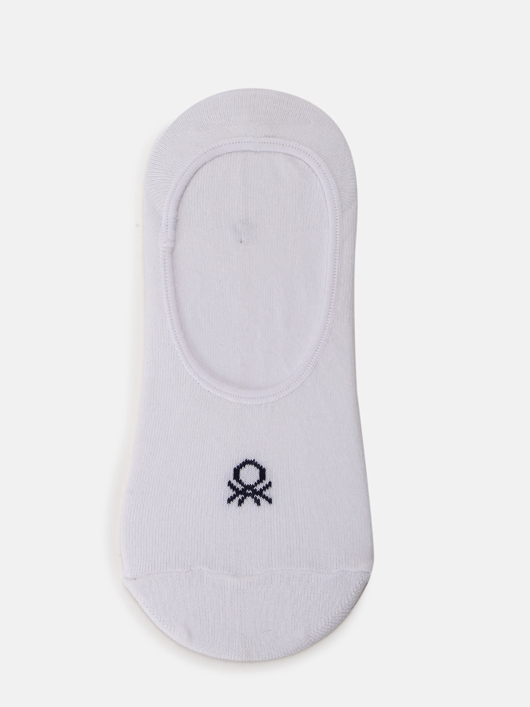 United Colors of Benetton Unisex Patterned Shoe Liner Socks, White