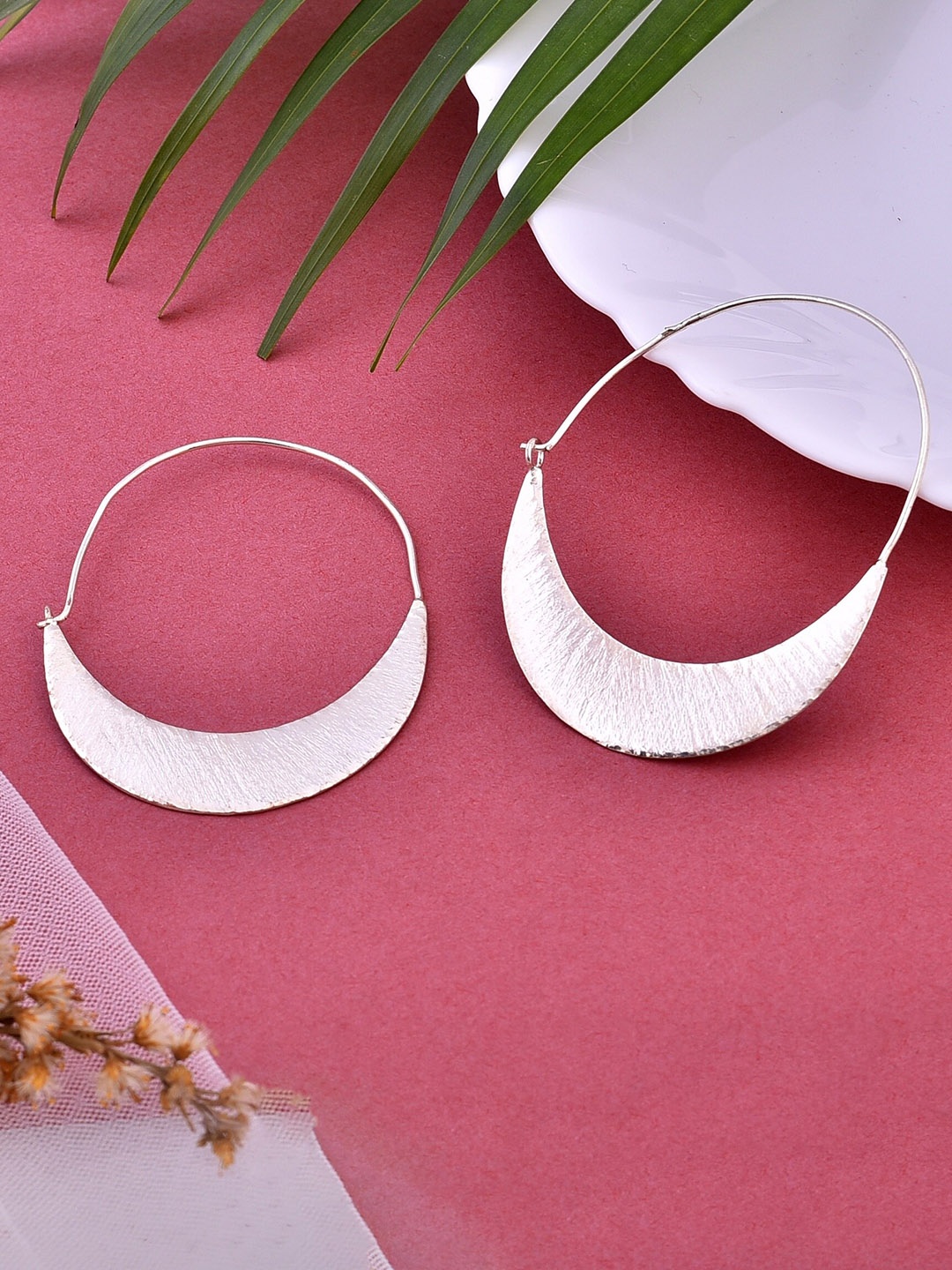 

Silvermerc Designs Silver-Plated Circular Hoop Earrings