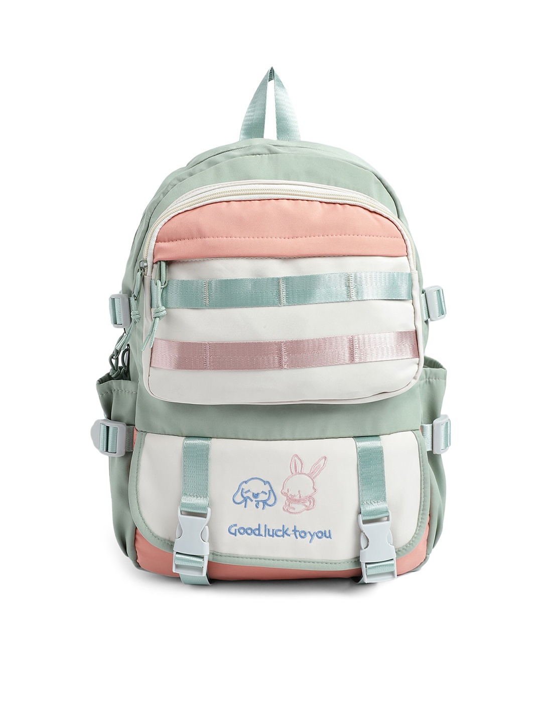 

Kids On Board Unisex Kids Colourblocked Backpack, Green