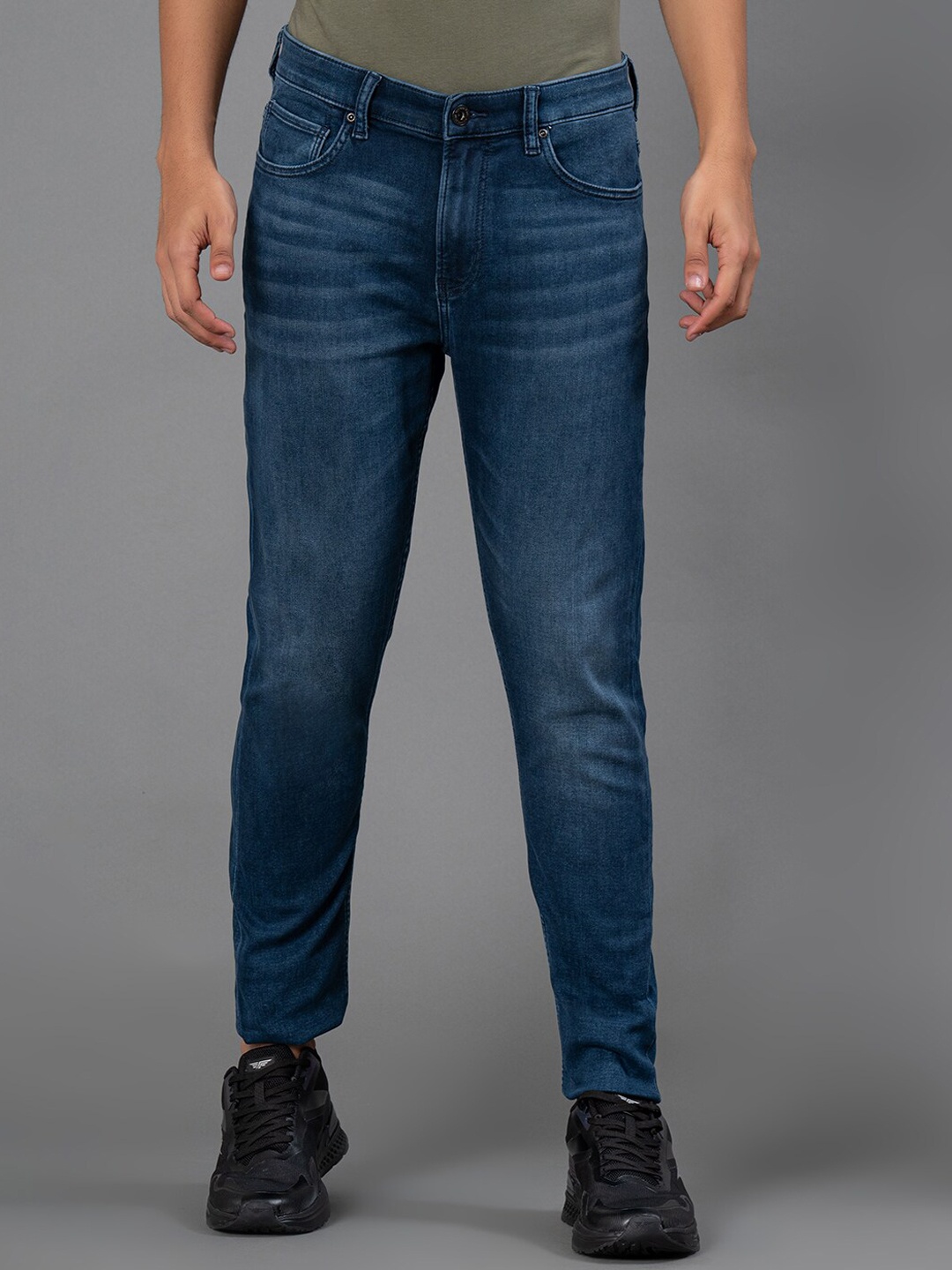 

Red Tape Men Relaxed Fit Light Fade Clean Look Stretchable Jeans, Blue