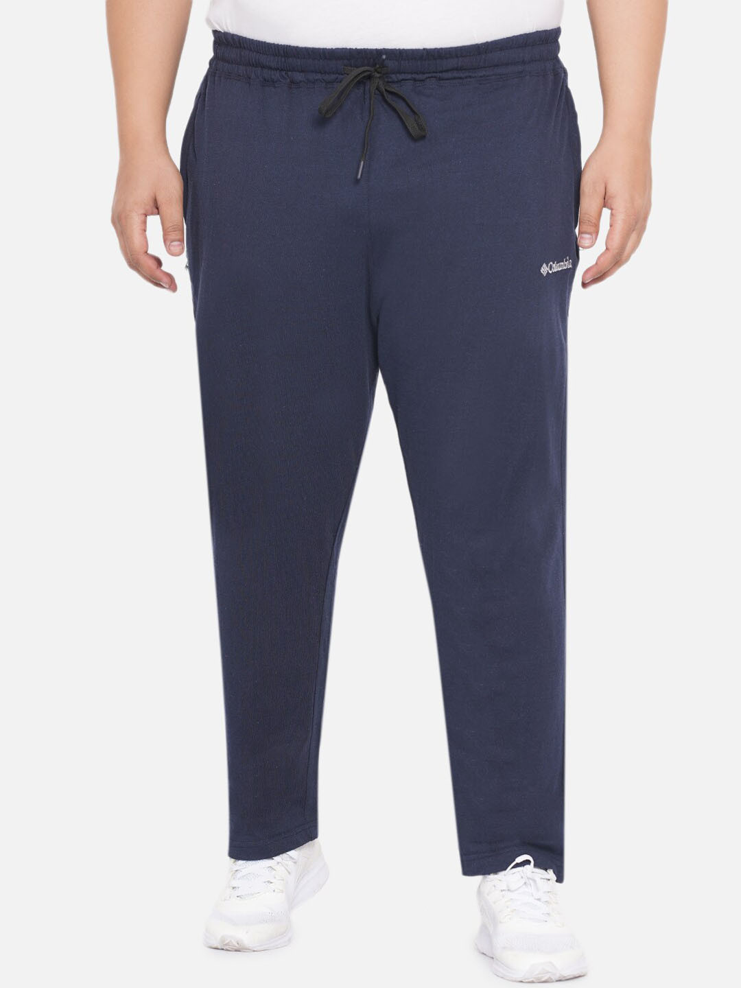 

Santonio Men Plus Size Pure Cotton Track Pants, Navy blue