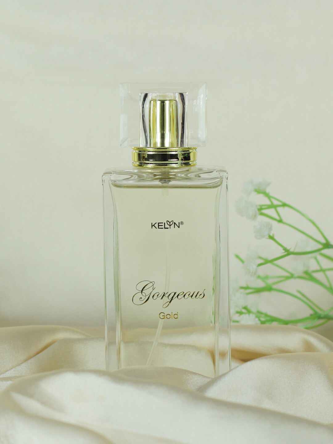 

KELYN Women Set Of 2 Gorgeous Gold Long Lasting Fragrance EDP - 100ml Each, Transparent