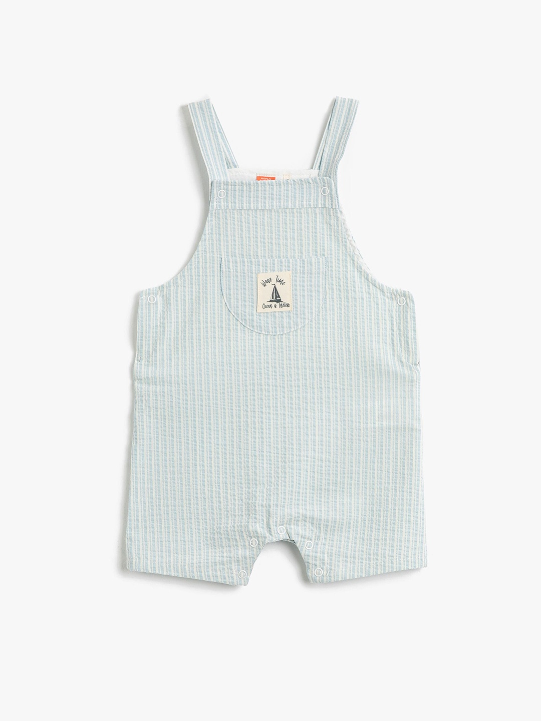 

Koton Infants Boys Striped Dungarees, Blue