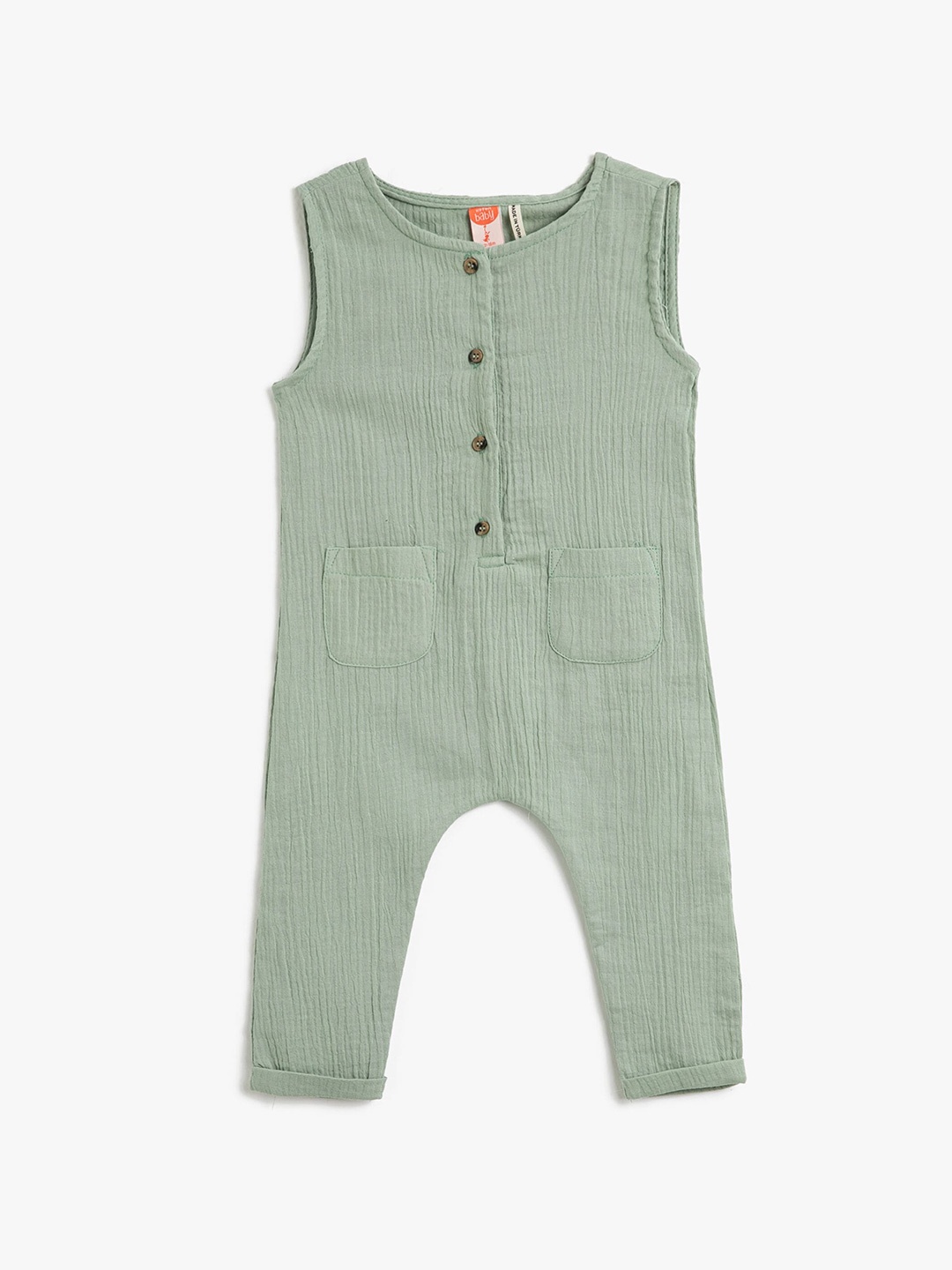 

Koton Boys Sleeveless Basic Jumpsuit, Green
