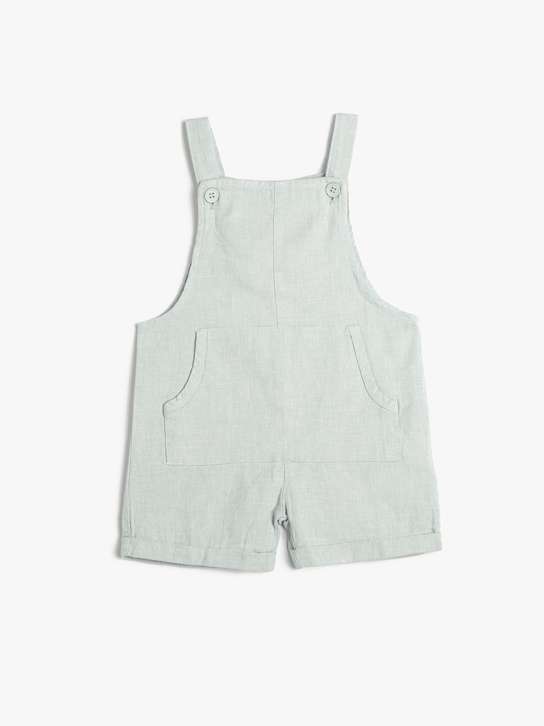

Koton Infants-Boys Linen Cotton Dungaree, Blue