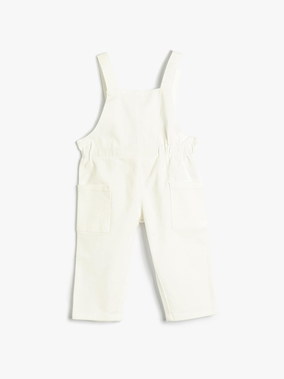 

Koton Infants Girls Straight Fit Dungarees, Beige