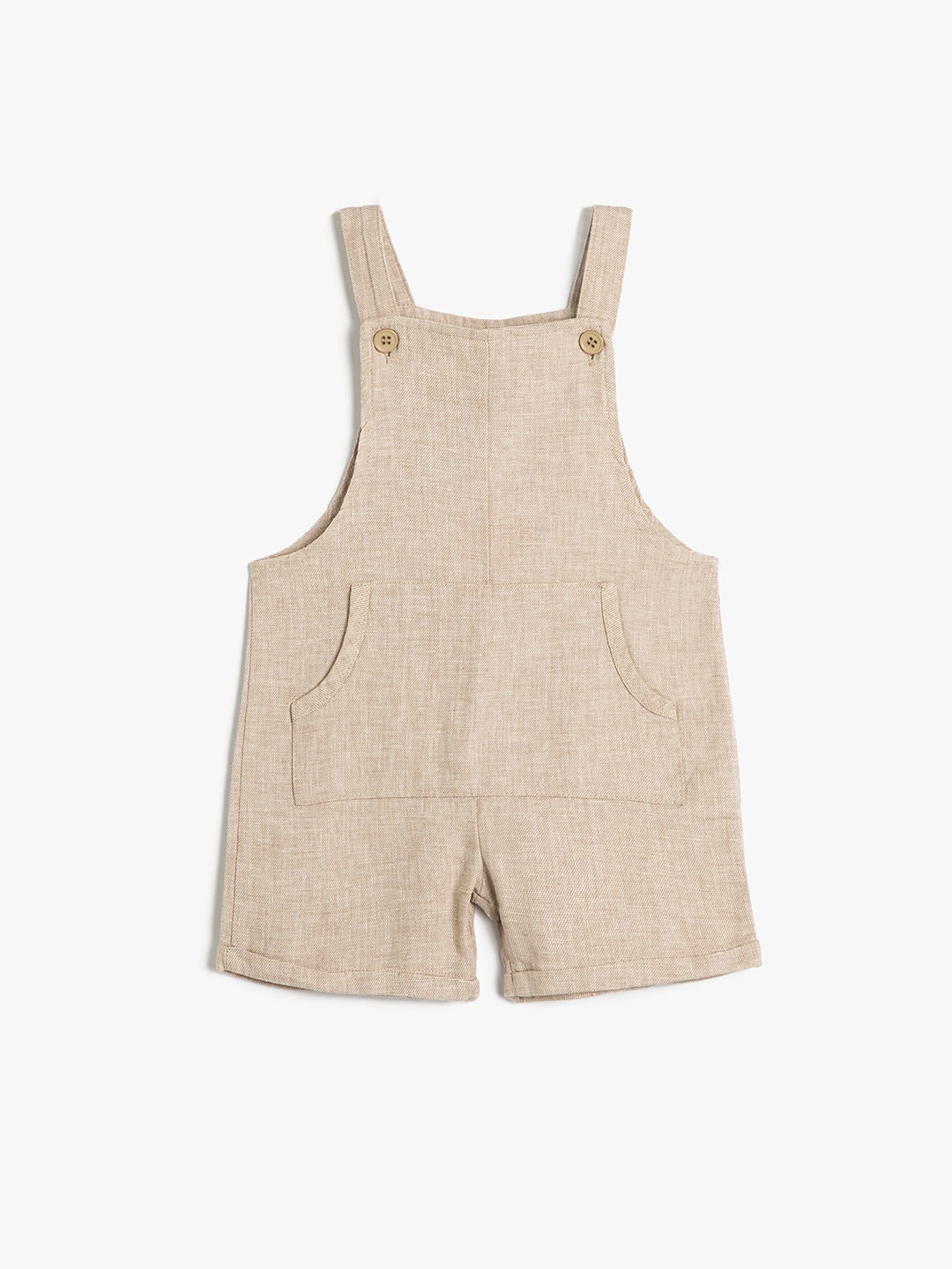 

Koton Infants Boys Linen Cotton Dungaree, Brown