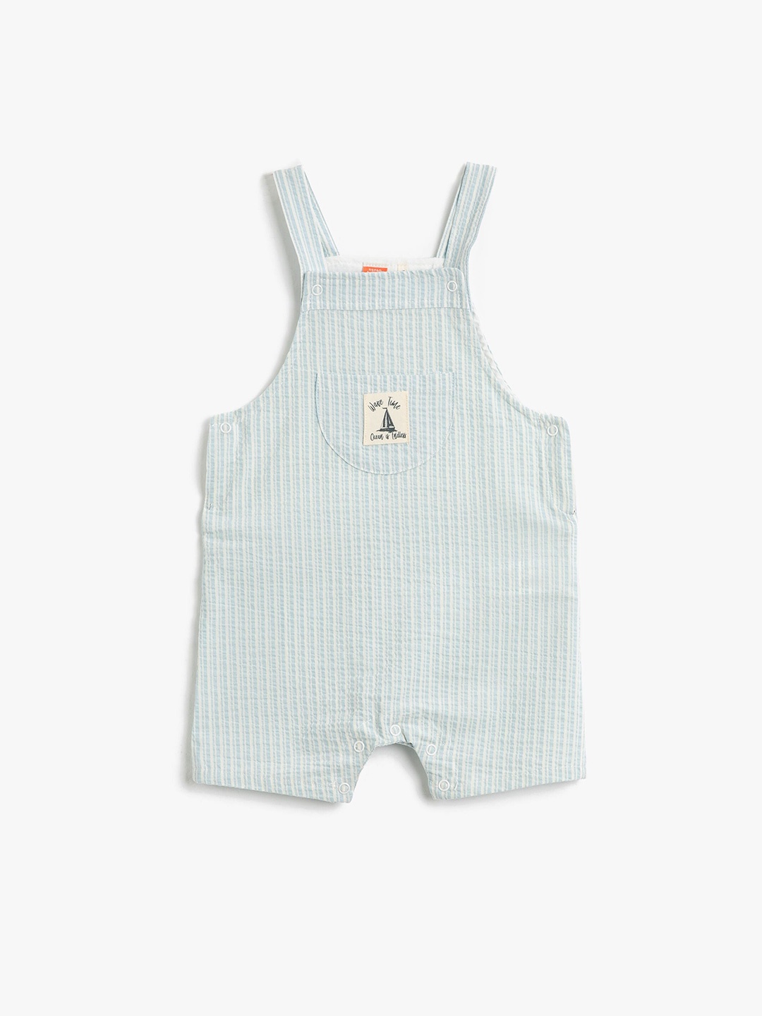 

Koton Boys Striped Dungaree, Blue