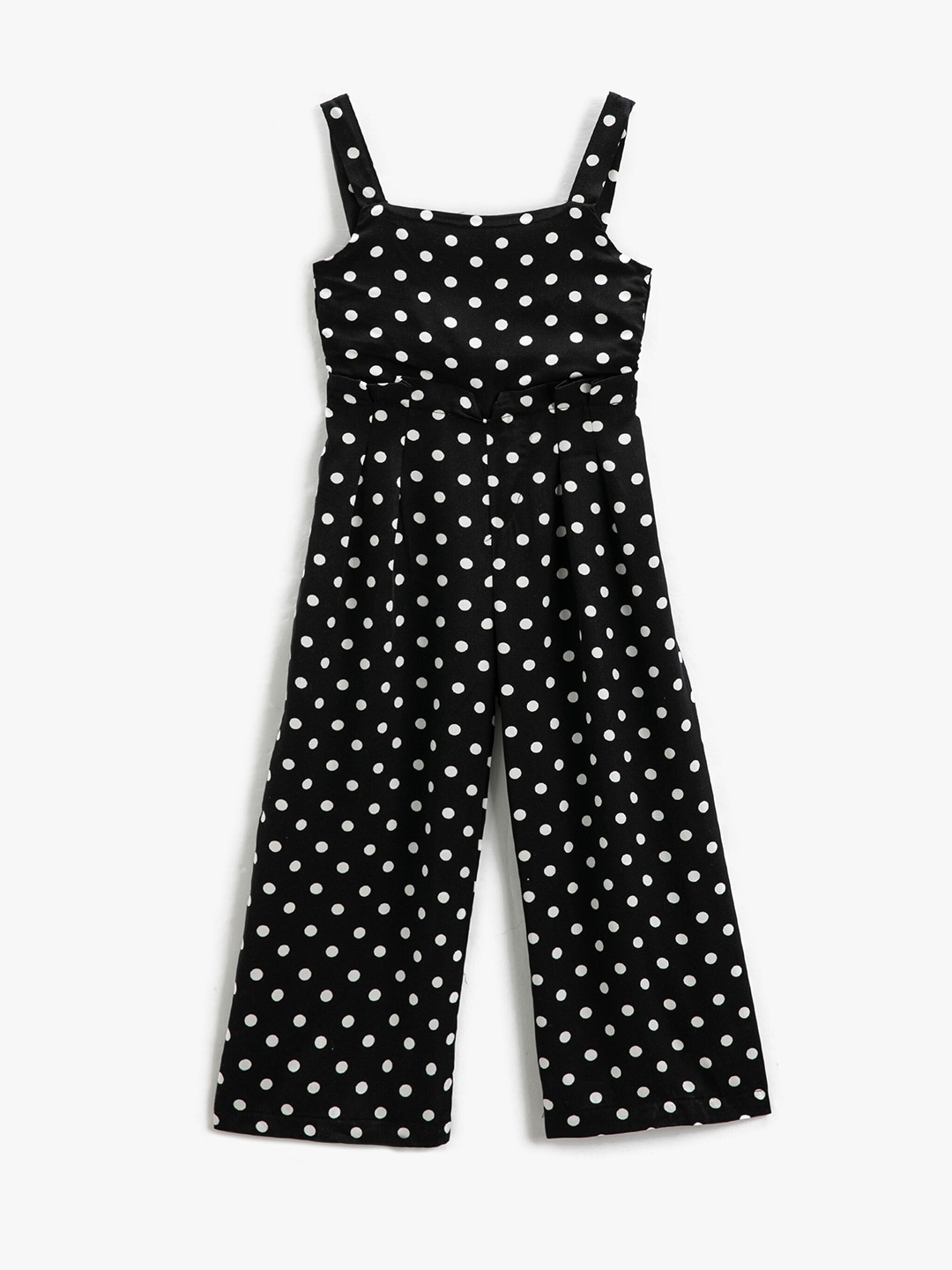 

Koton Girls Printed Basic Cotton Jumpsuit, Black