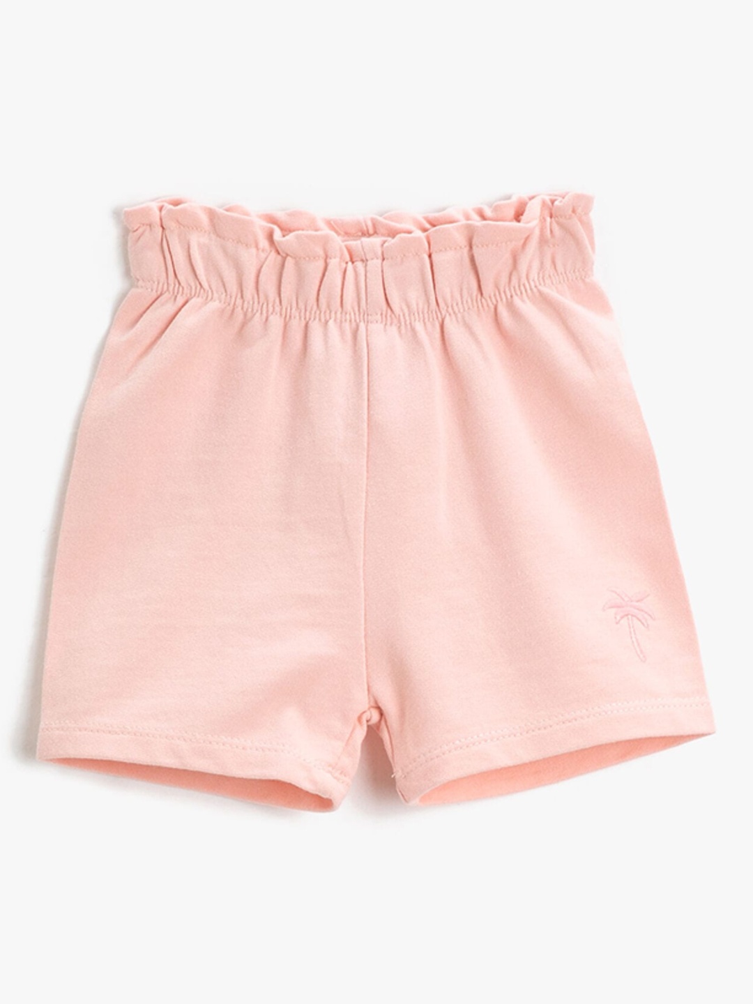 

Koton Infant Girls High-Rise Pure Cotton Shorts, Pink