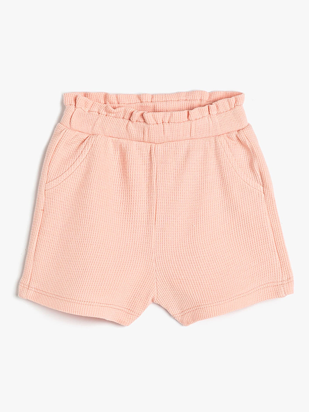 

Koton Girls Mid-Rise Pure Cotton Shorts, Pink
