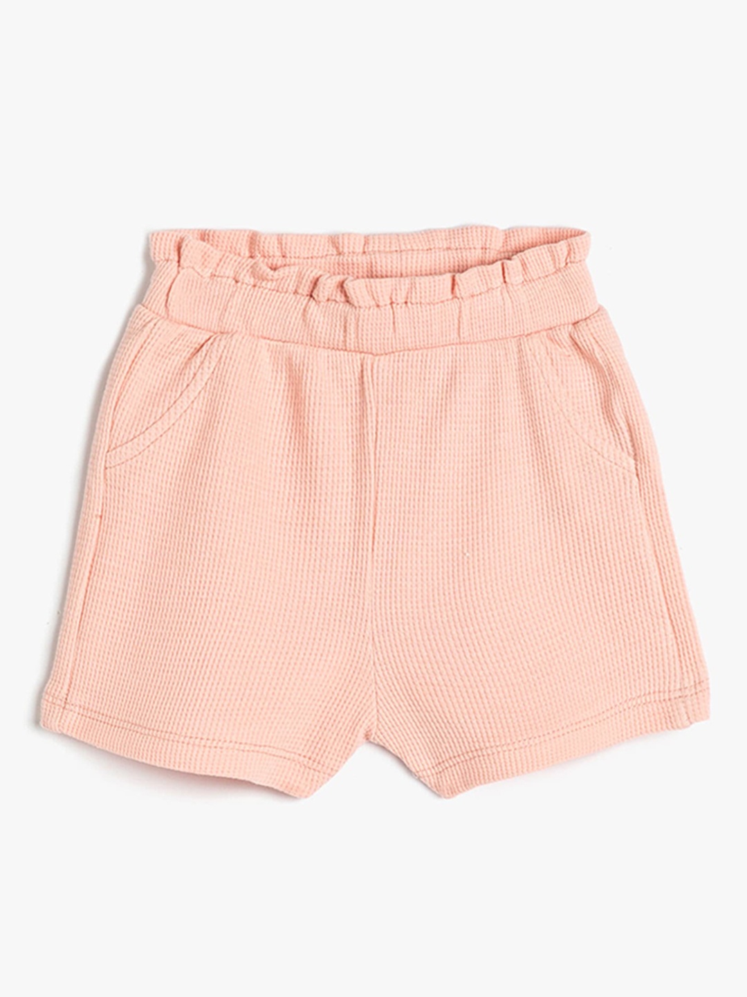 

Koton Girls Mid-Rise Pure Cotton Shorts, Pink