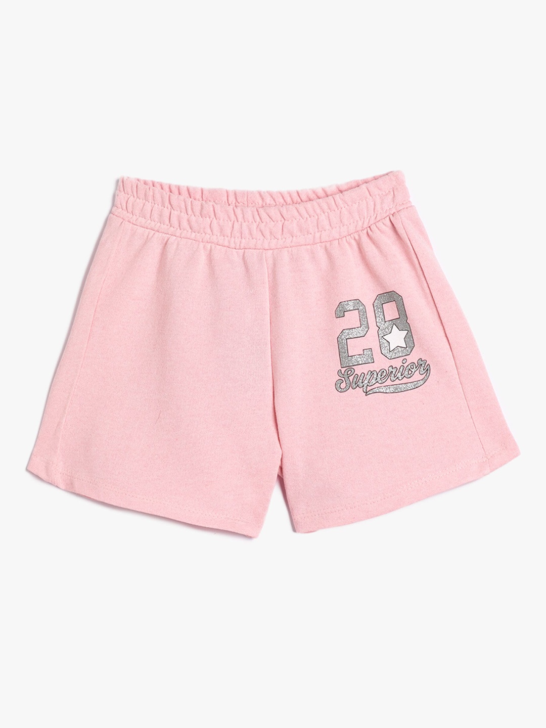 

Koton Girls Mid-Rise Shorts, Pink