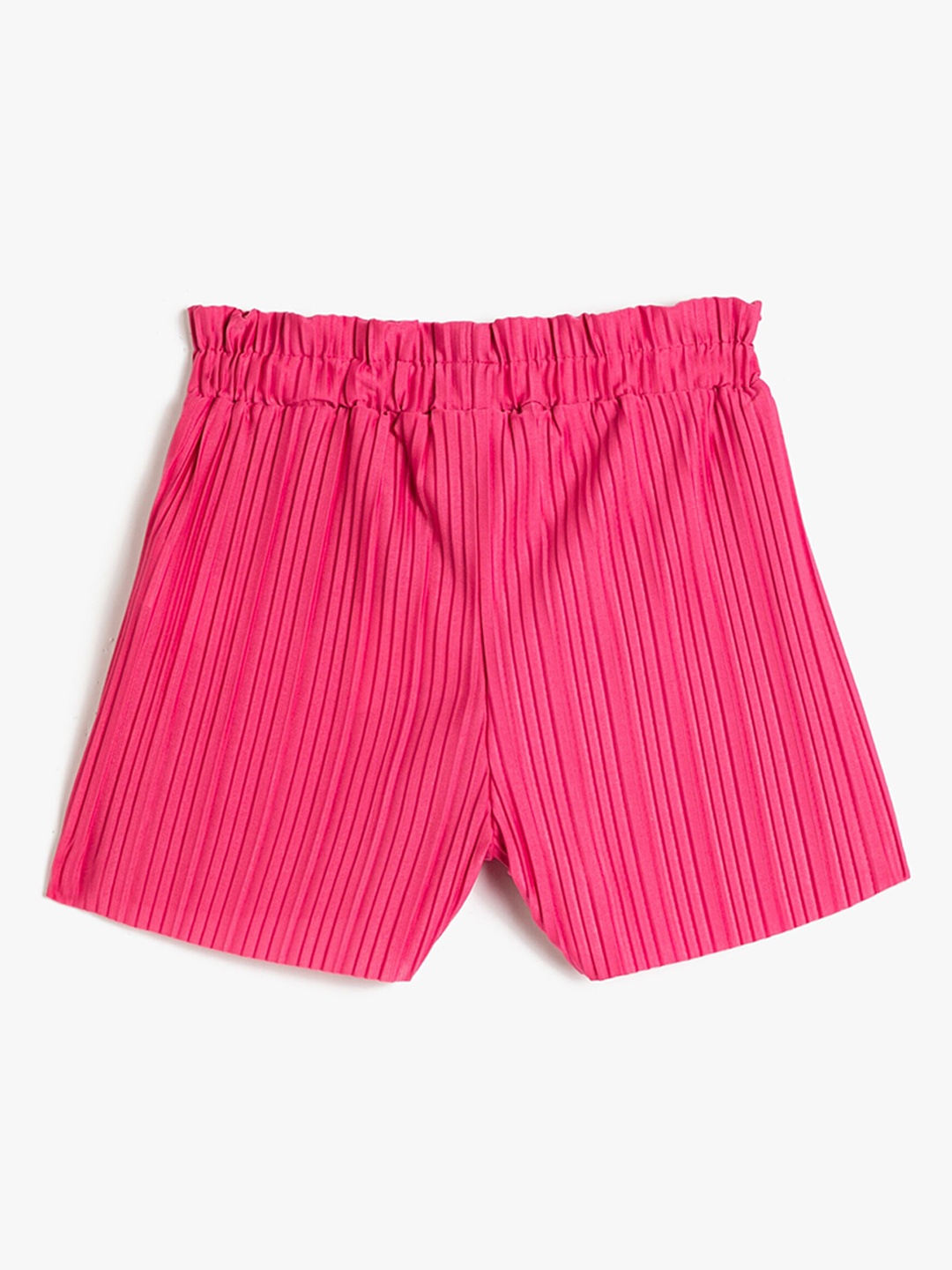 

Koton Girls Mid Rise Self Design Shorts, Fuchsia