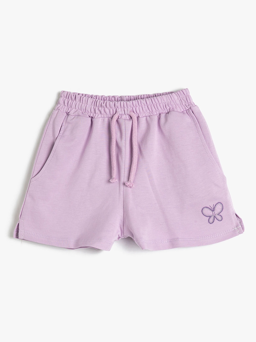 

Koton Girls Mid-Rise Shorts, Purple