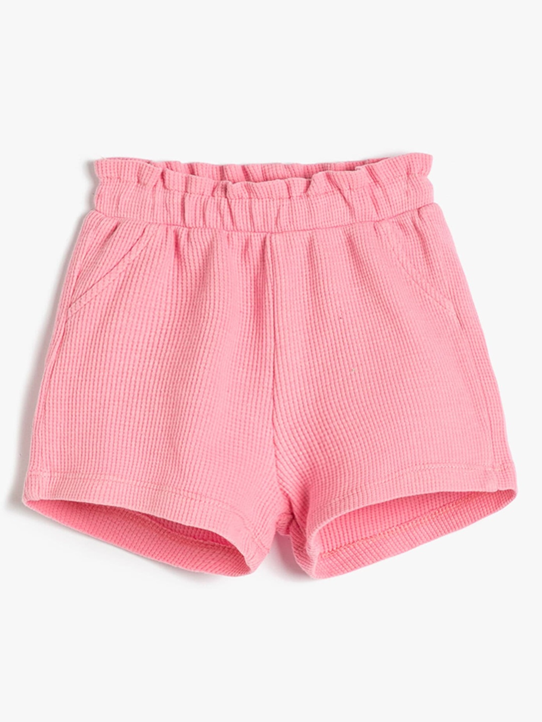 

Koton Girls Mid-Rise Pure Cotton Shorts, Pink