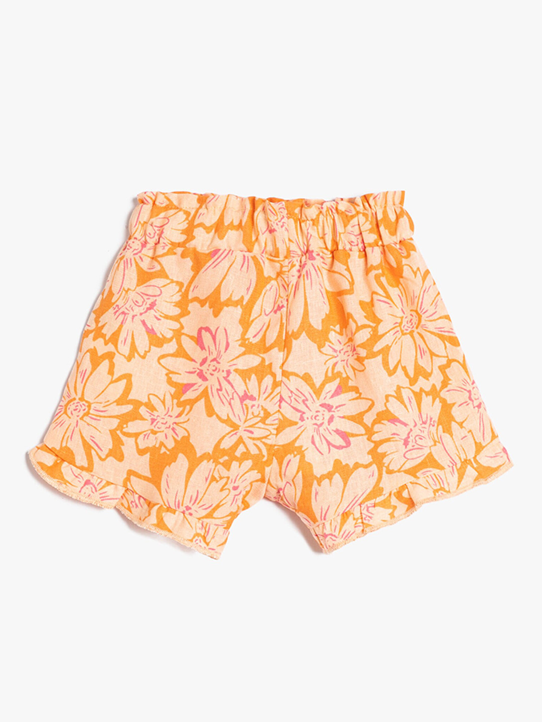 

Koton Infant Girls Floral Printed Shorts, Orange