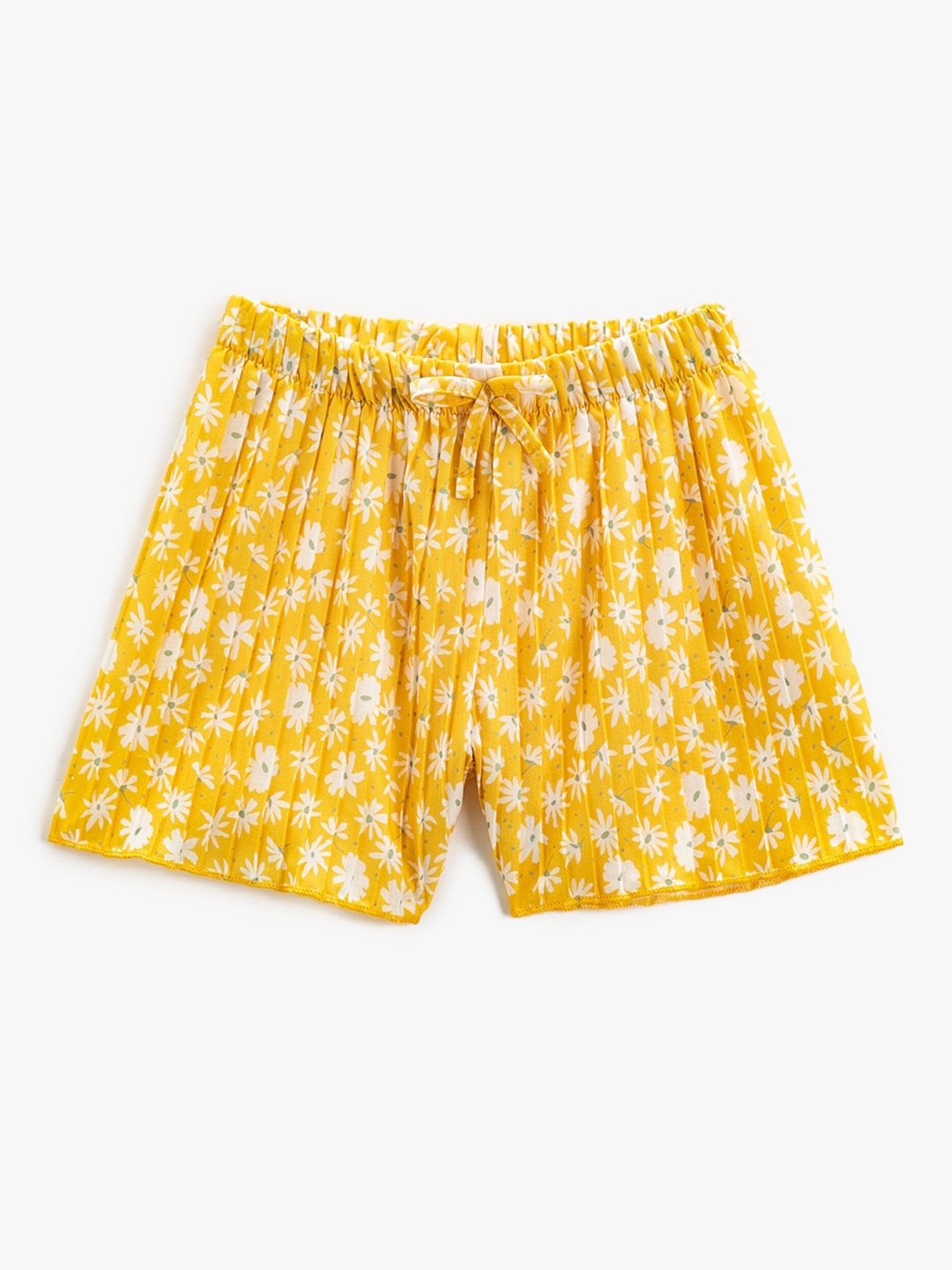 

Koton Girls Floral Printed Loose Fit Shorts, Yellow