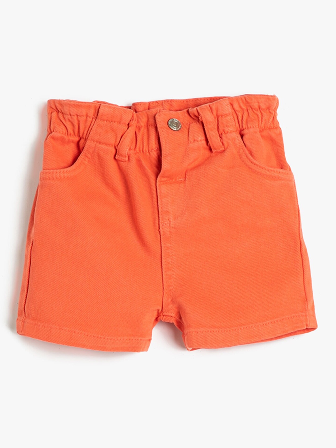 

Koton Infant Girls Mid-Rise Denim Shorts, Orange
