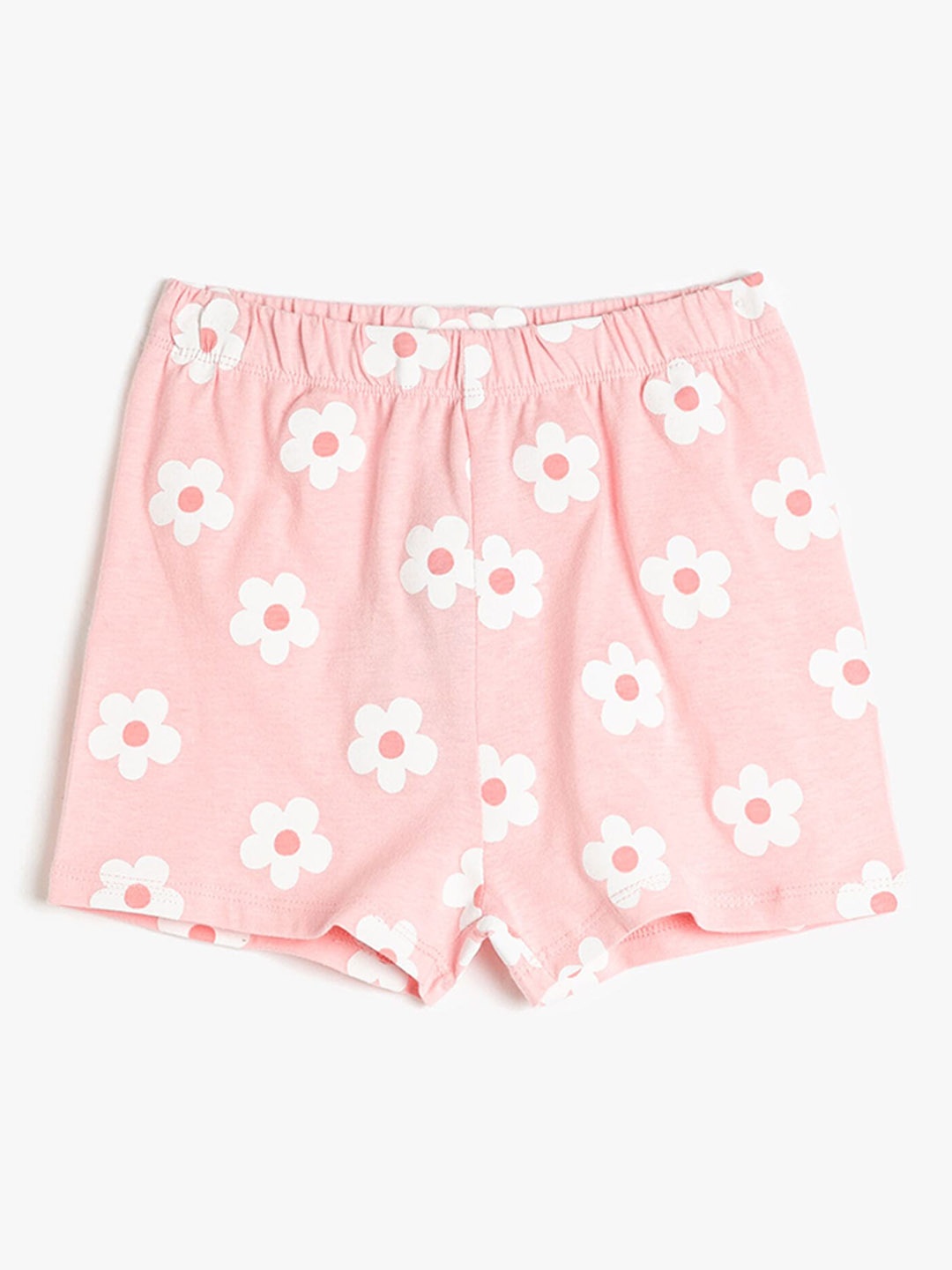 

Koton Infant Girls Floral Printed Pure Cotton Regular Shorts, Pink