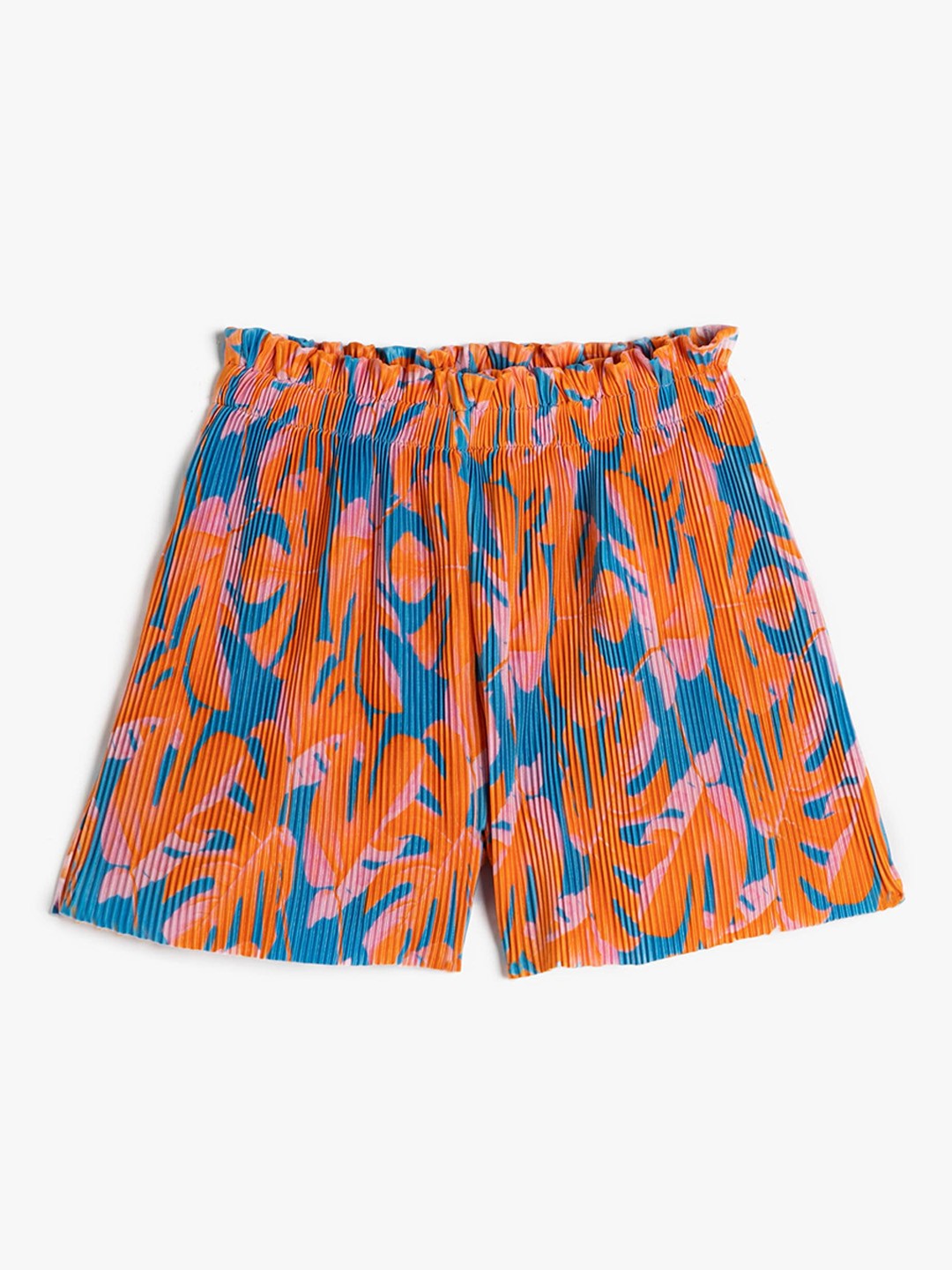 

Koton Girls Floral Printed Regular Shorts, Orange