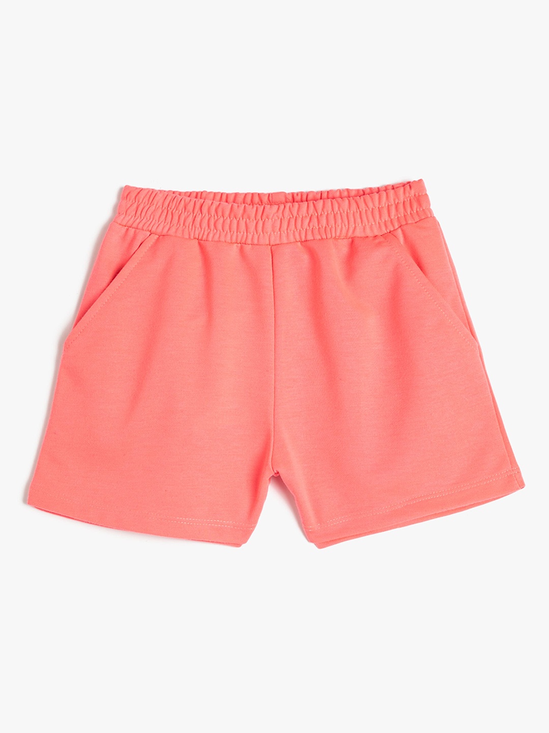 

Koton Girls Mid-Rise Regular Shorts, Pink