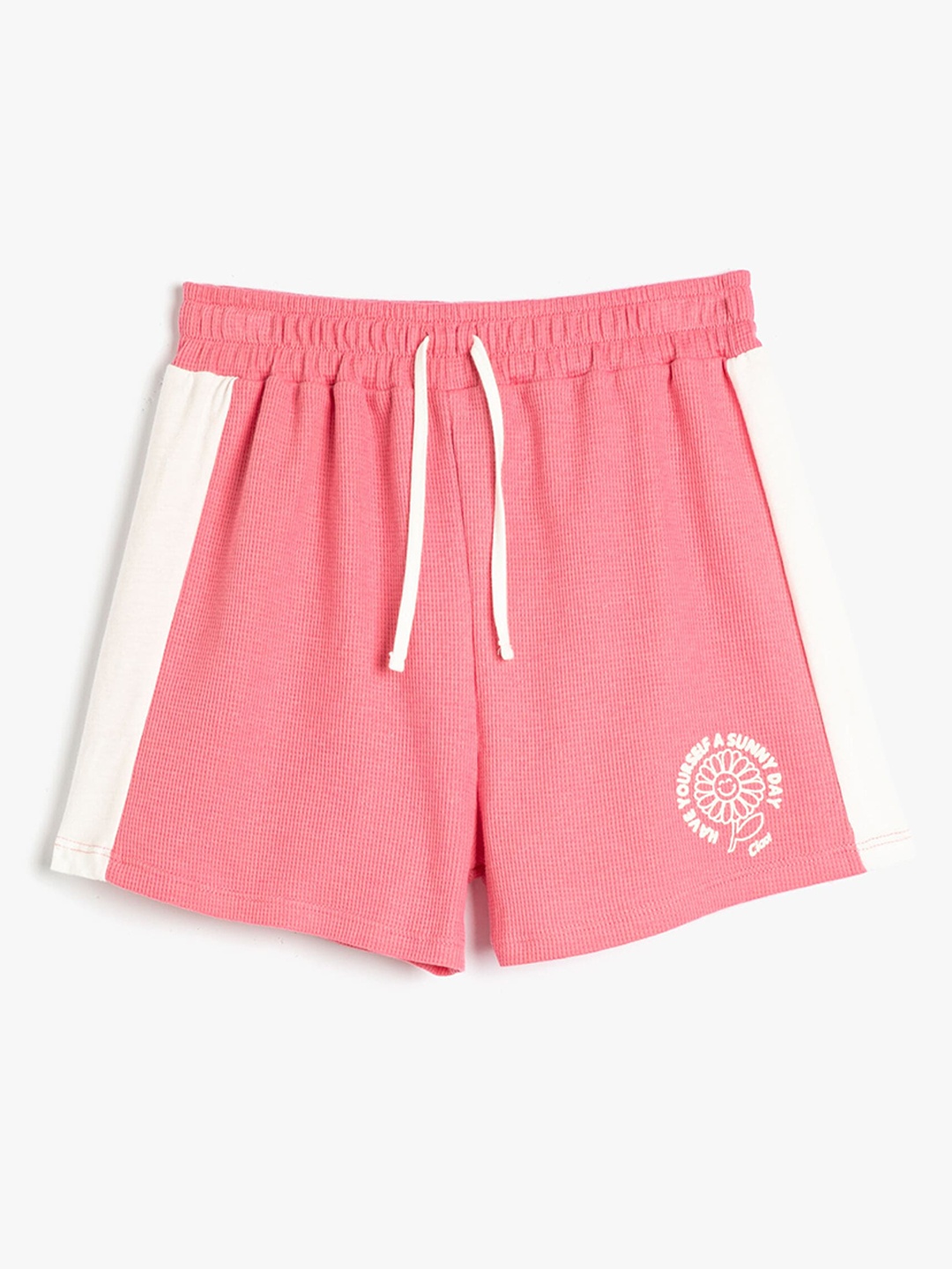 

Koton Girls Mid Rise Pure Cotton Shorts, Pink