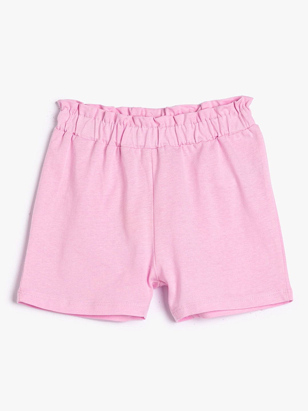

Koton Girls Mid-Rise Pure Cotton Regular Shorts, Pink