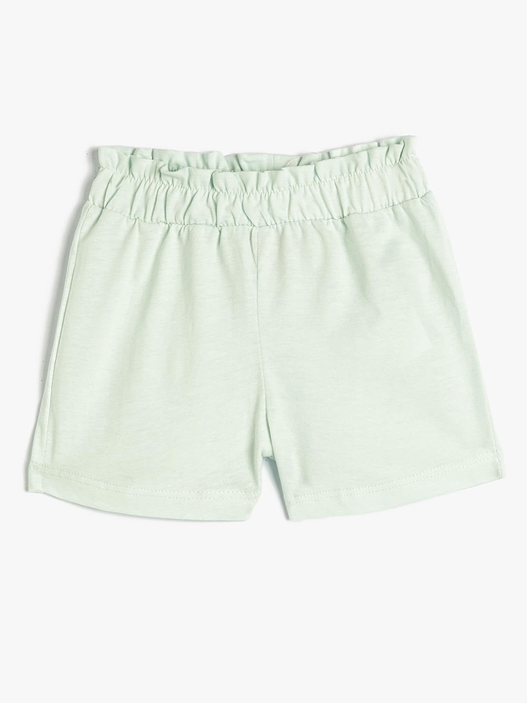 

Koton Infant Girls Mid-Rise Pure Cotton Regular Shorts, Sea green