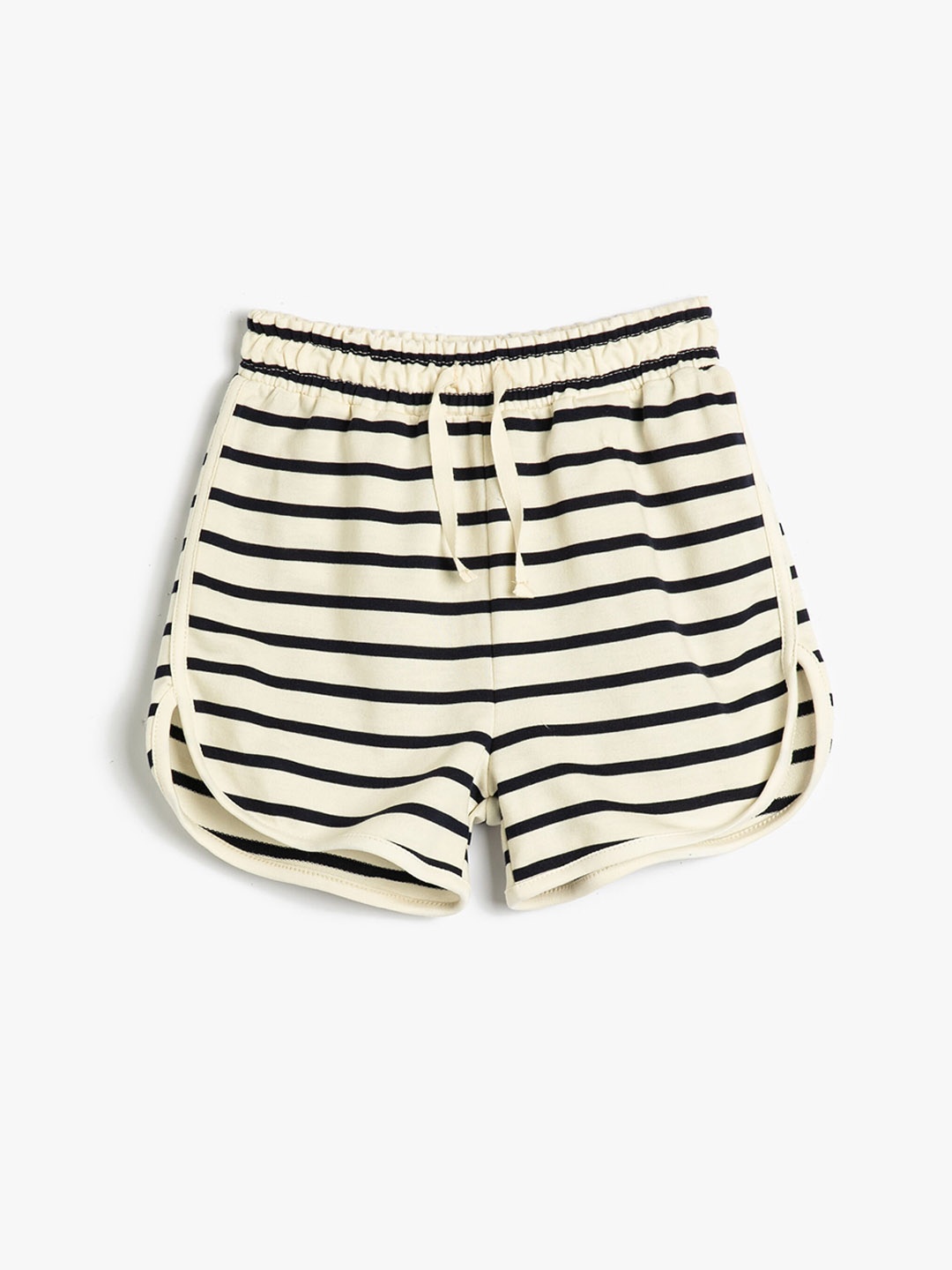 

Koton Girls Striped Pure Cotton Hot Pants, Beige