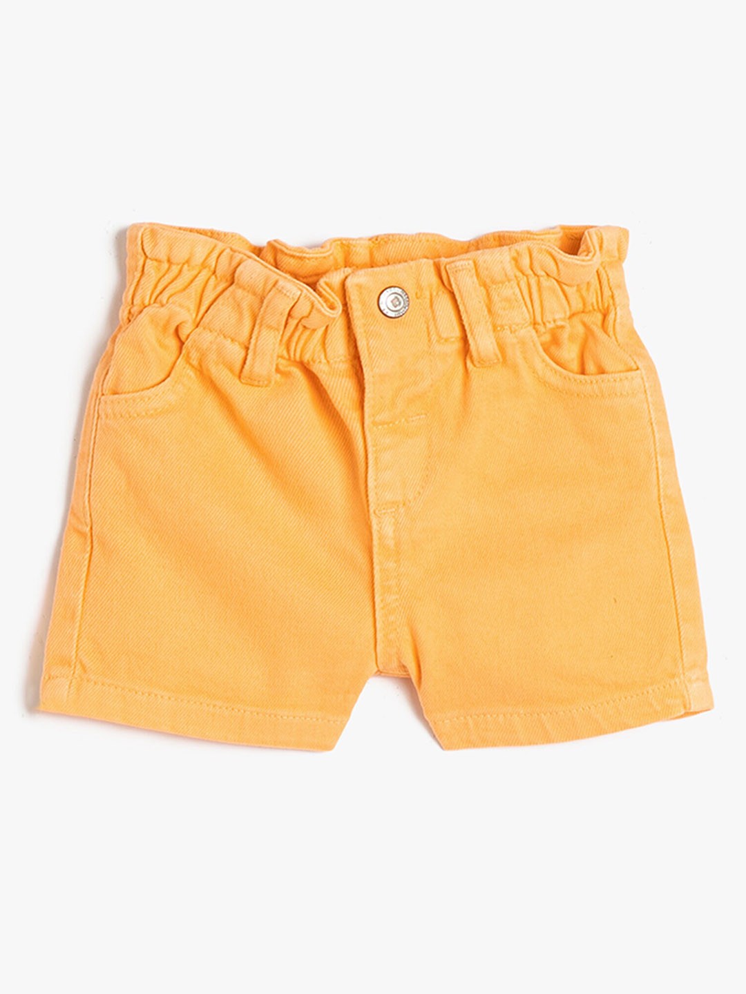 

Koton Girls Washed Denim Shorts, Yellow