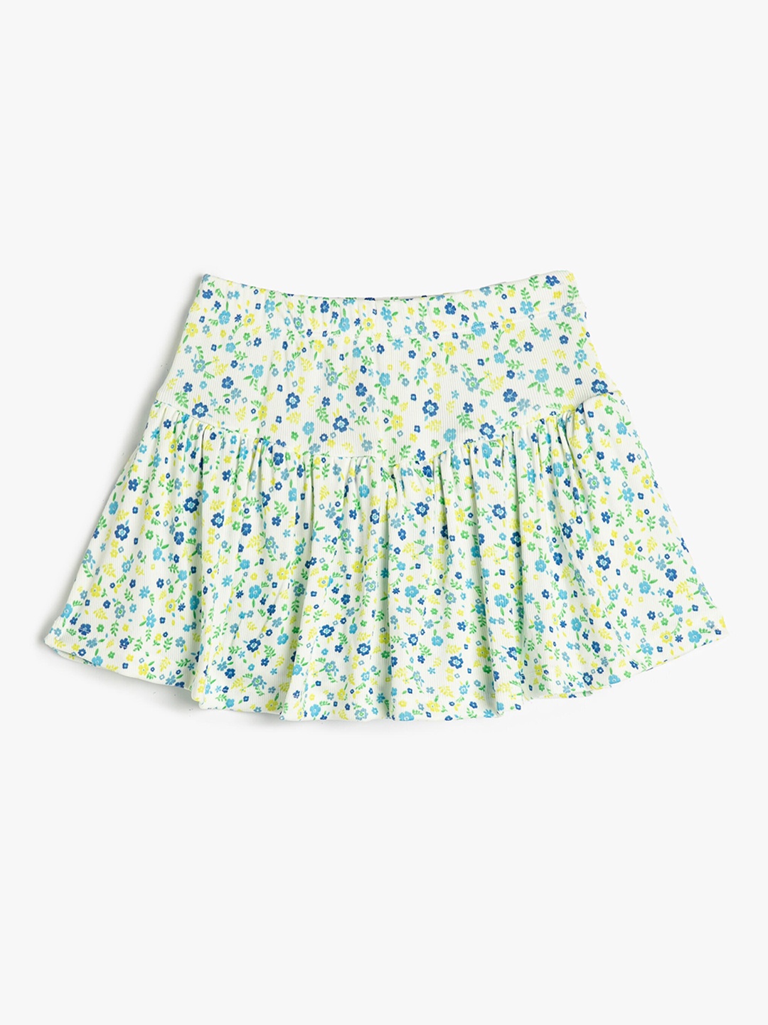 

Koton Girls Floral Printed Gathered Skorts Skirts, Green