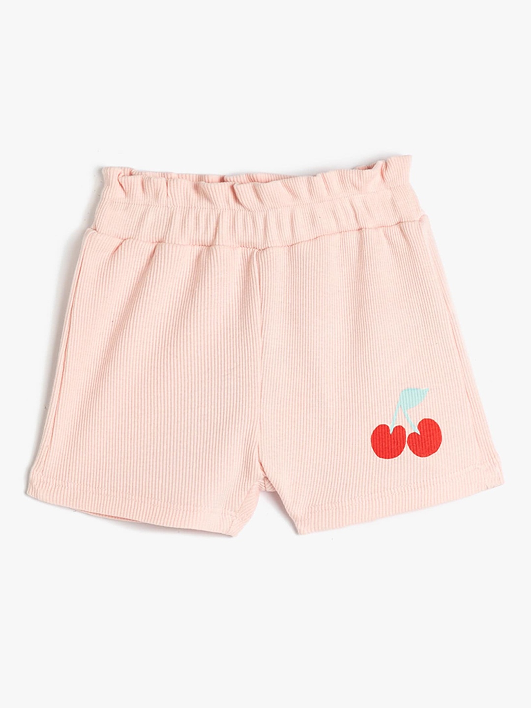 

Koton Girls Mid-Rise Regular Shorts, Pink
