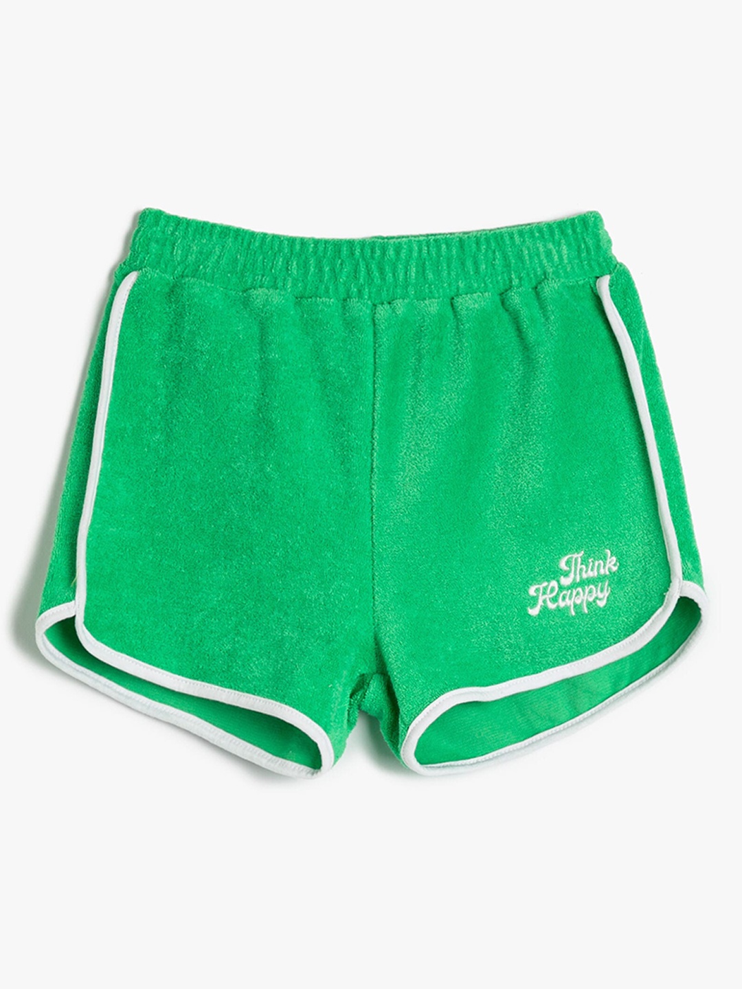 

Koton Girls Mid Rise Cotton Sports Shorts, Green