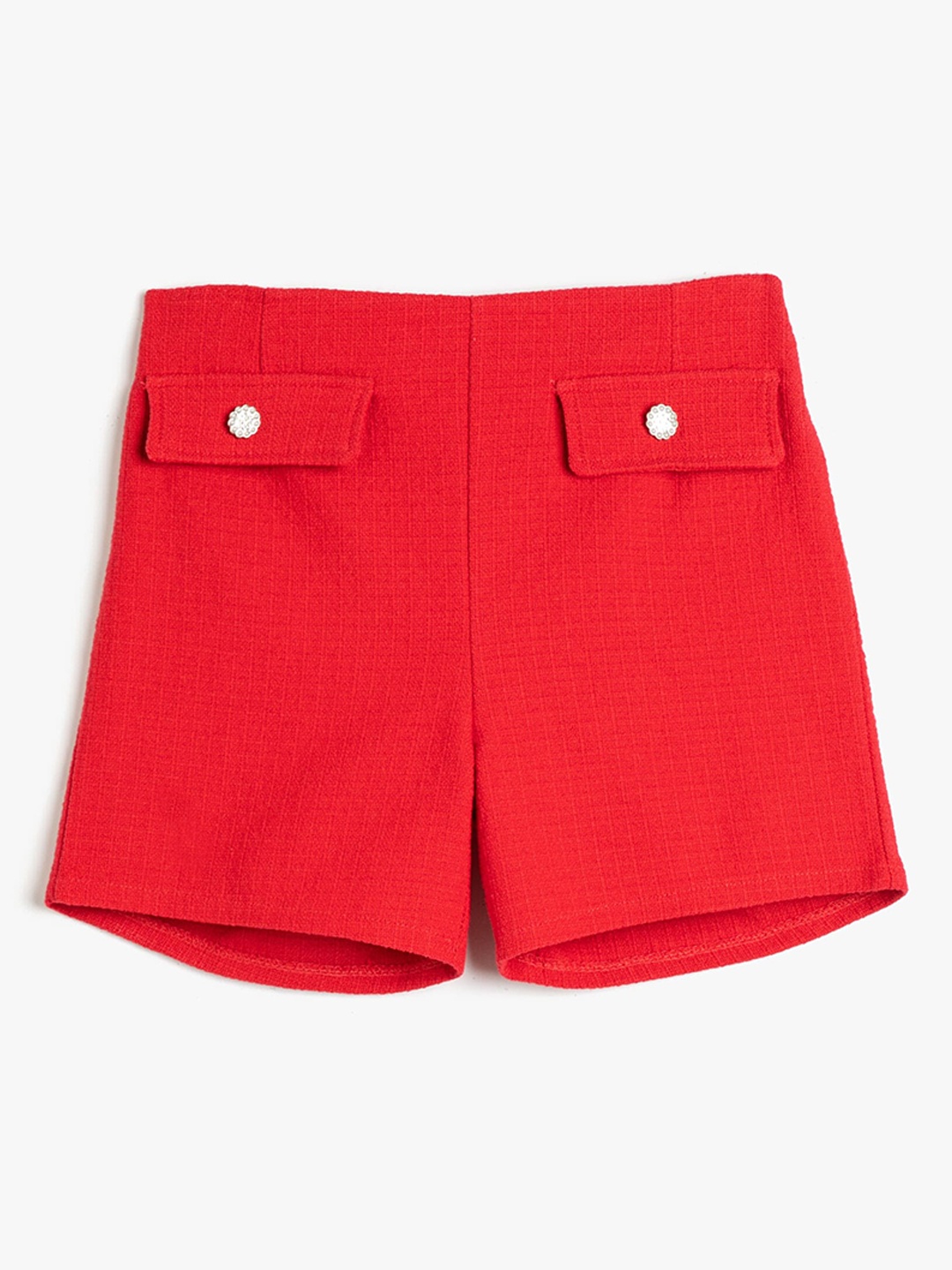 

Koton Girls Mid Rise Cotton Shorts, Red