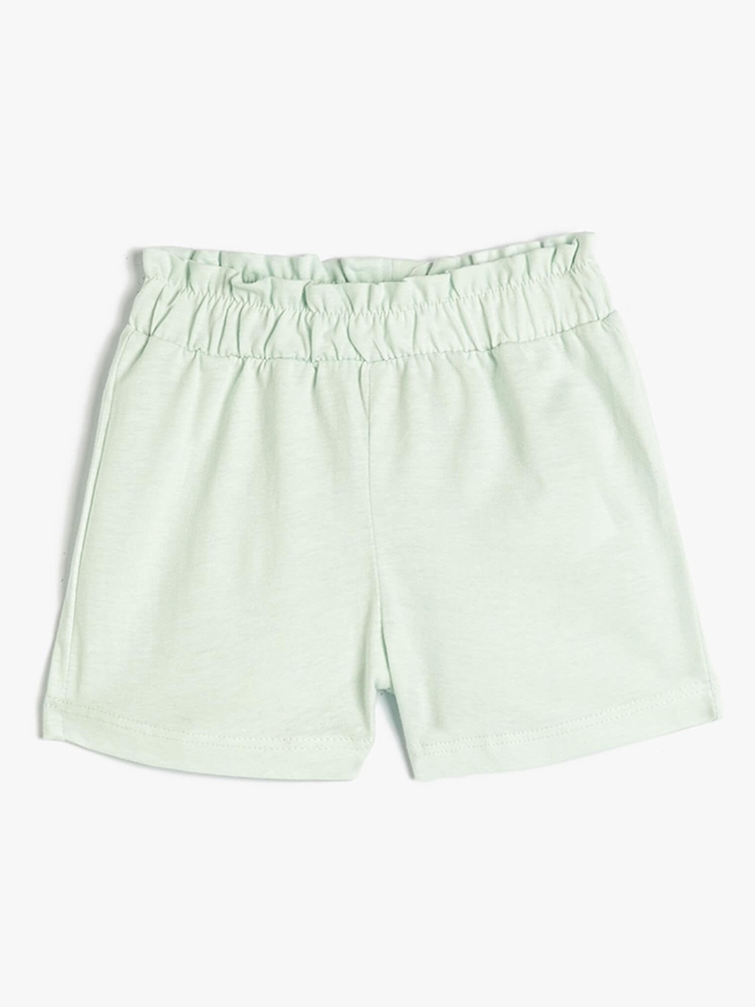

Koton Girls Mid-Rise Pure Cotton Shorts, Green