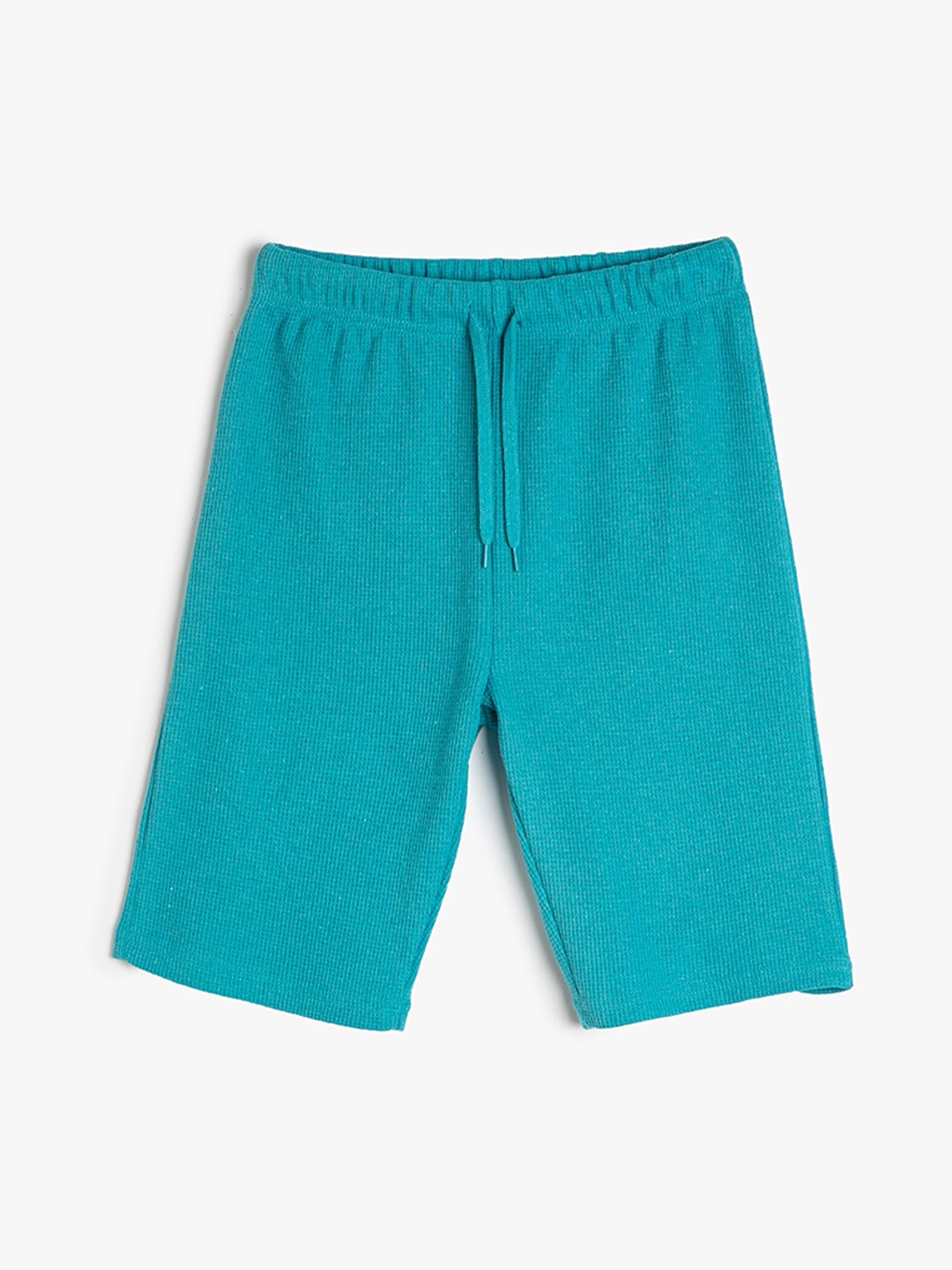 

Koton Boys Solid Mid-Rise Shorts, Sea green