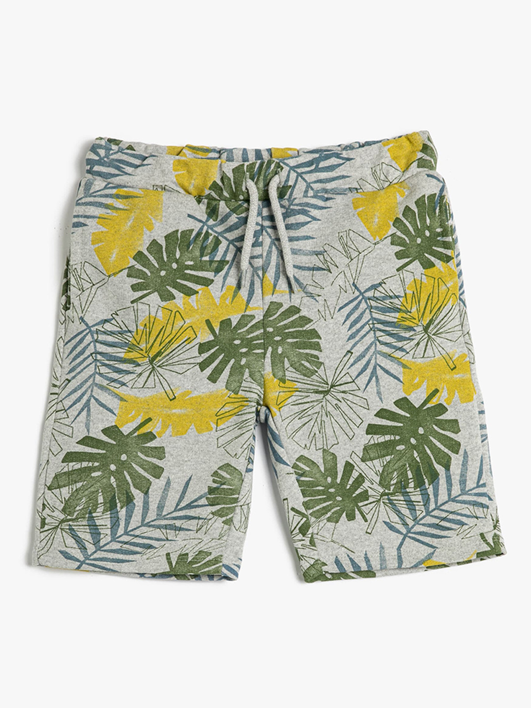 

Koton Boys Floral Printed Mid-Rise Shorts, Grey