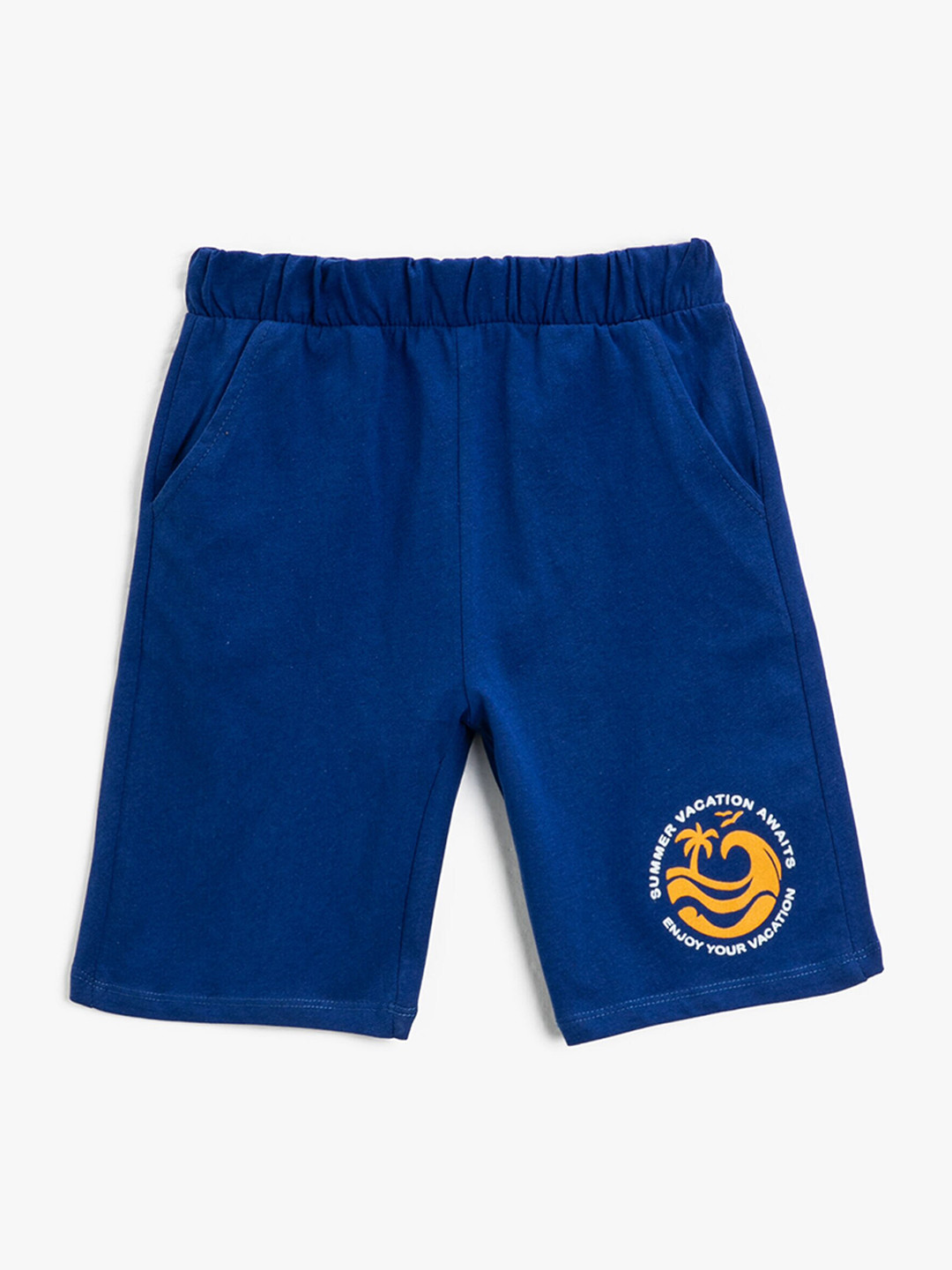 

Koton Boys High-Rise Knitted Shorts, Blue