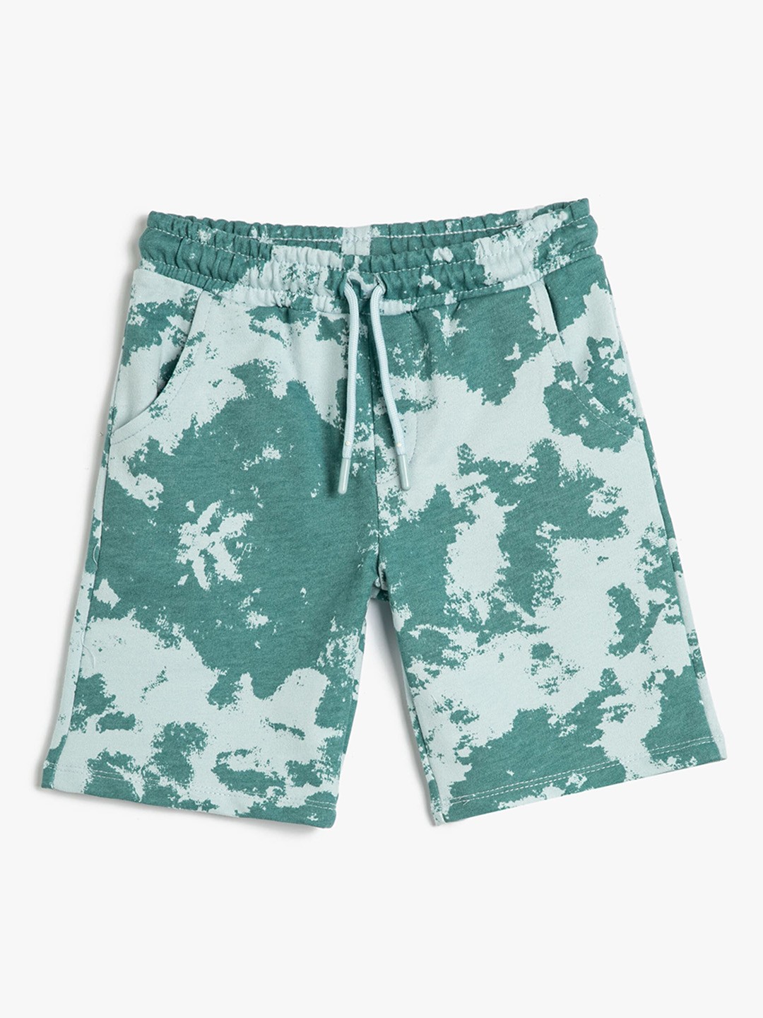 

Koton Boys Abstract Printed Cotton Shorts, Teal