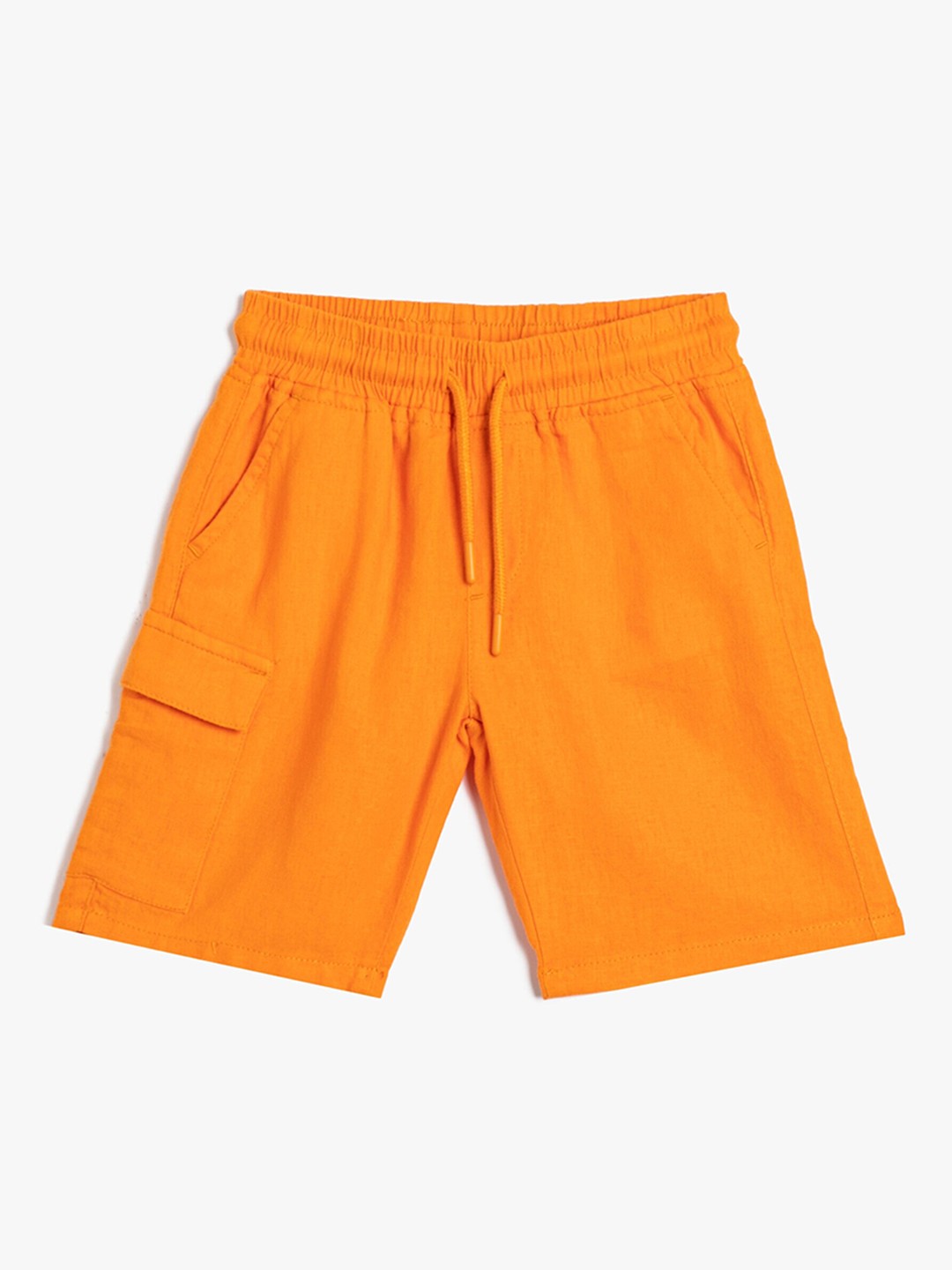 

Koton Boys Mid-Rise Linen Shorts, Orange
