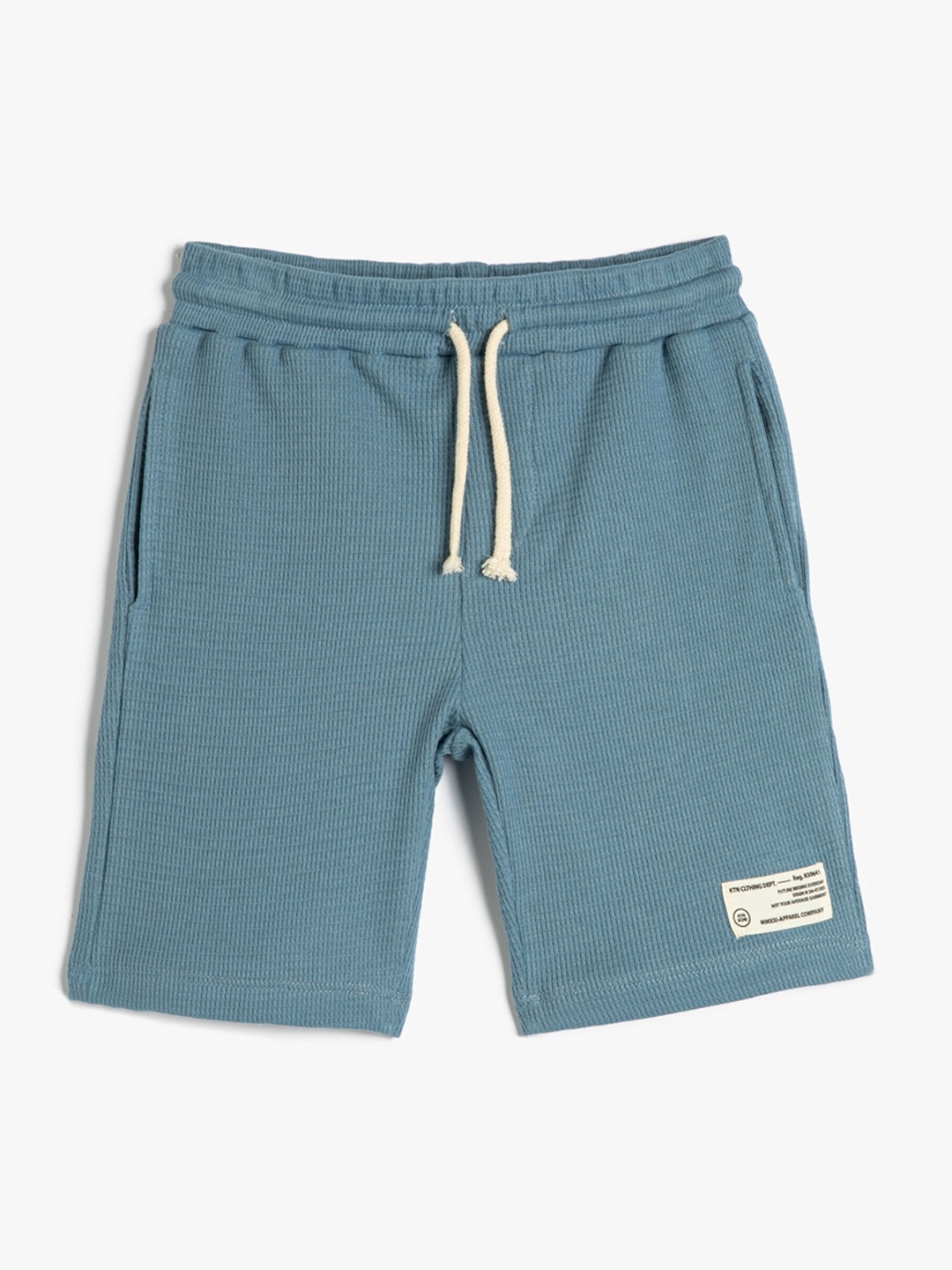 

Koton Boys Regular Fit Mid-Rise Pure Cotton Shorts, Blue