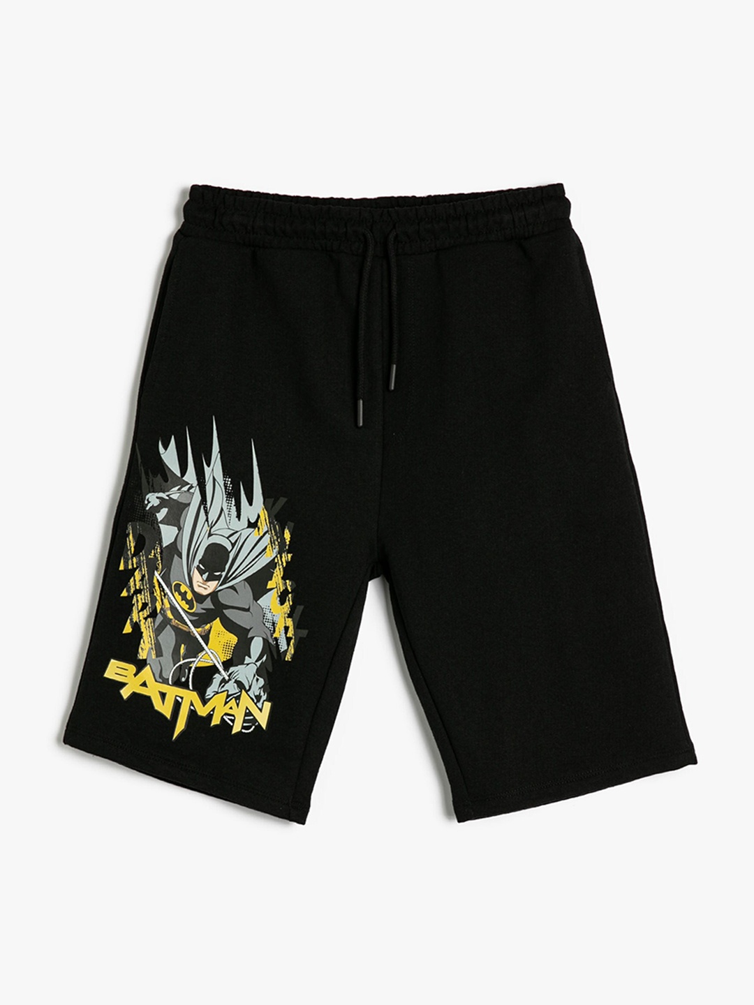 

Koton Boys Batman Printed Mid-Rise Shorts, Black