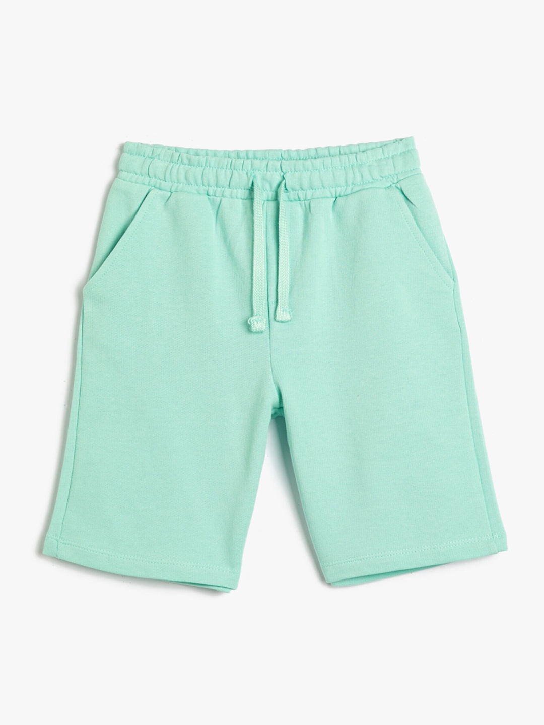 

Koton Boys Mid-Rise Pure Cotton Shorts, Green