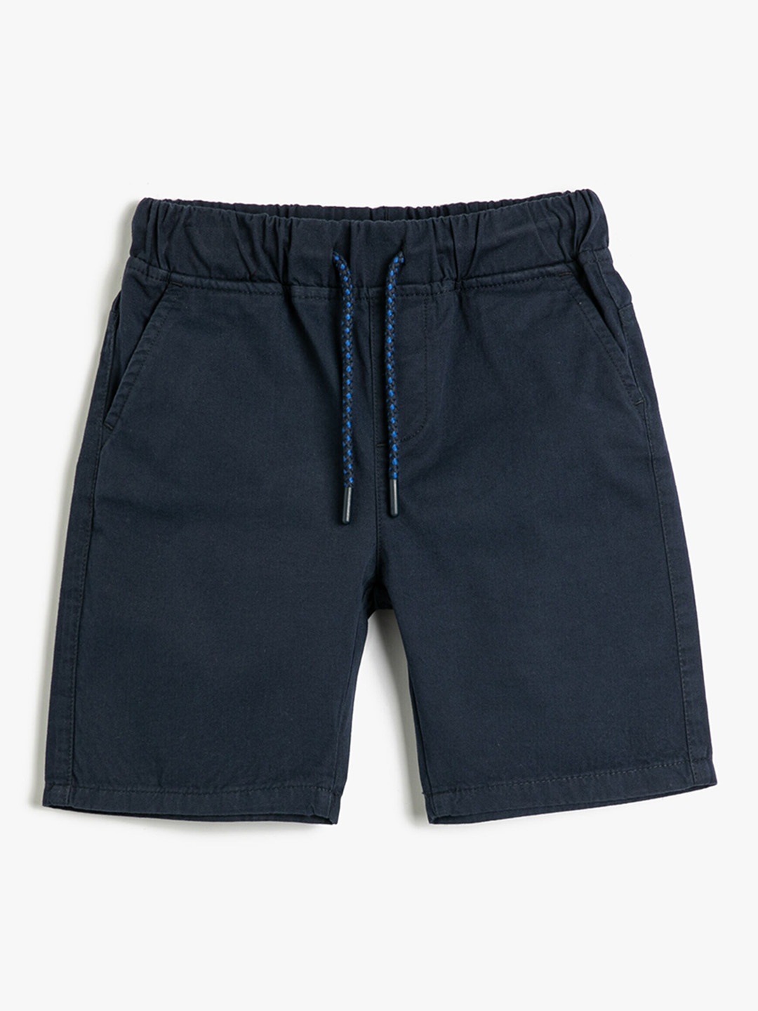 

Koton Boys Mid-Rise Pure Cotton Regular Shorts, Navy blue